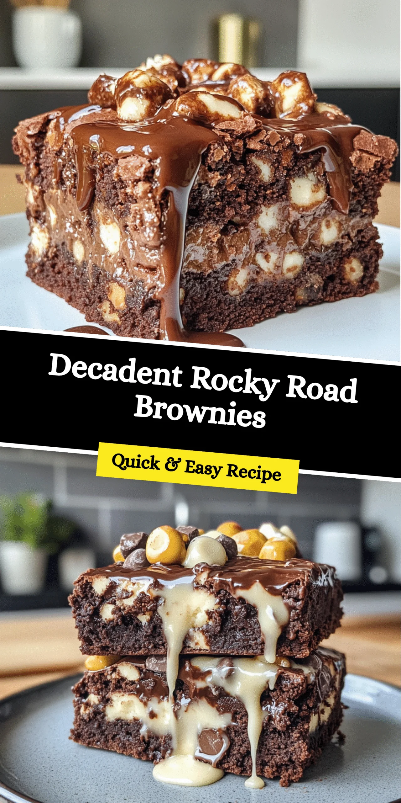 Decadent Rocky Road Brownies