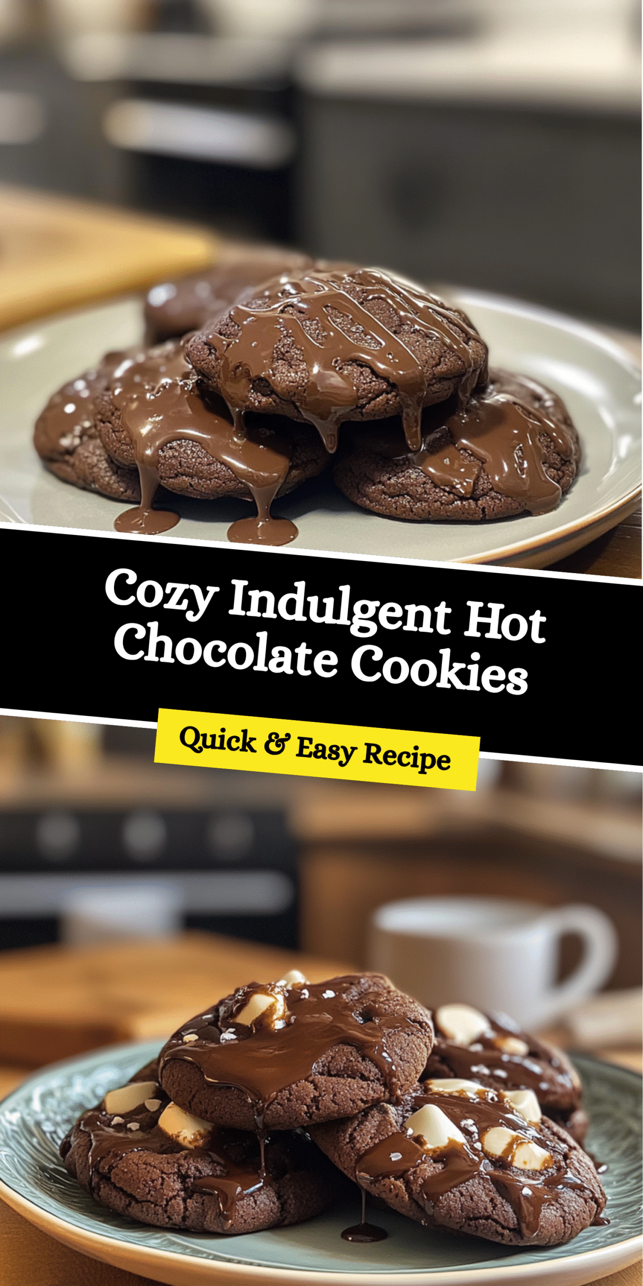 Cozy Indulgent Hot Chocolate Cookies