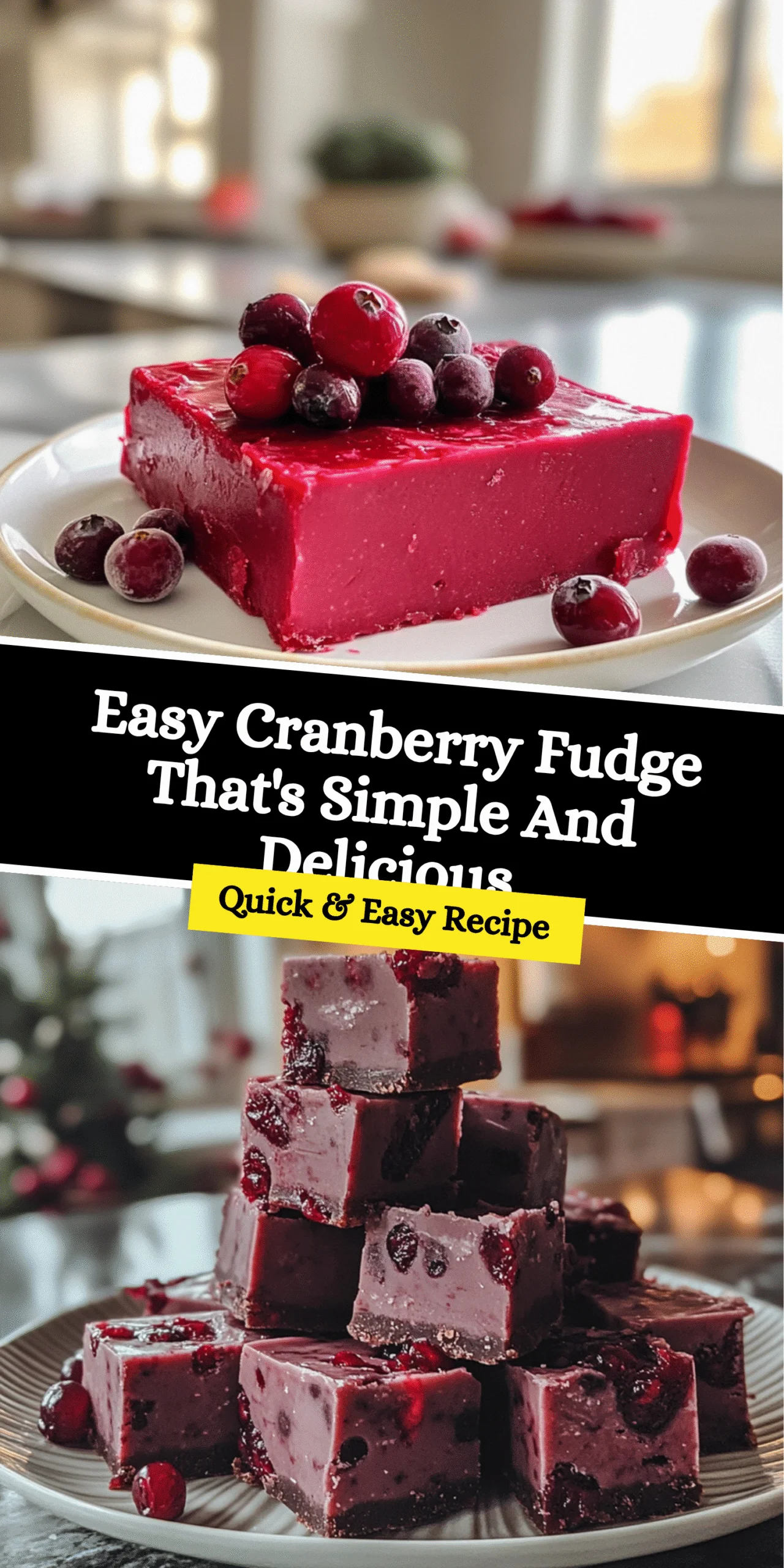 Easy Cranberry Fudge That's Simple And Delicious