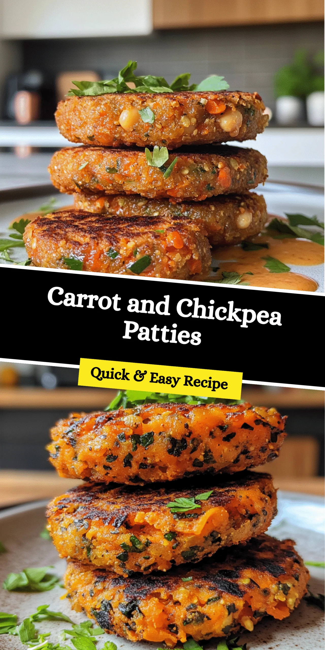 Carrot and Chickpea Patties