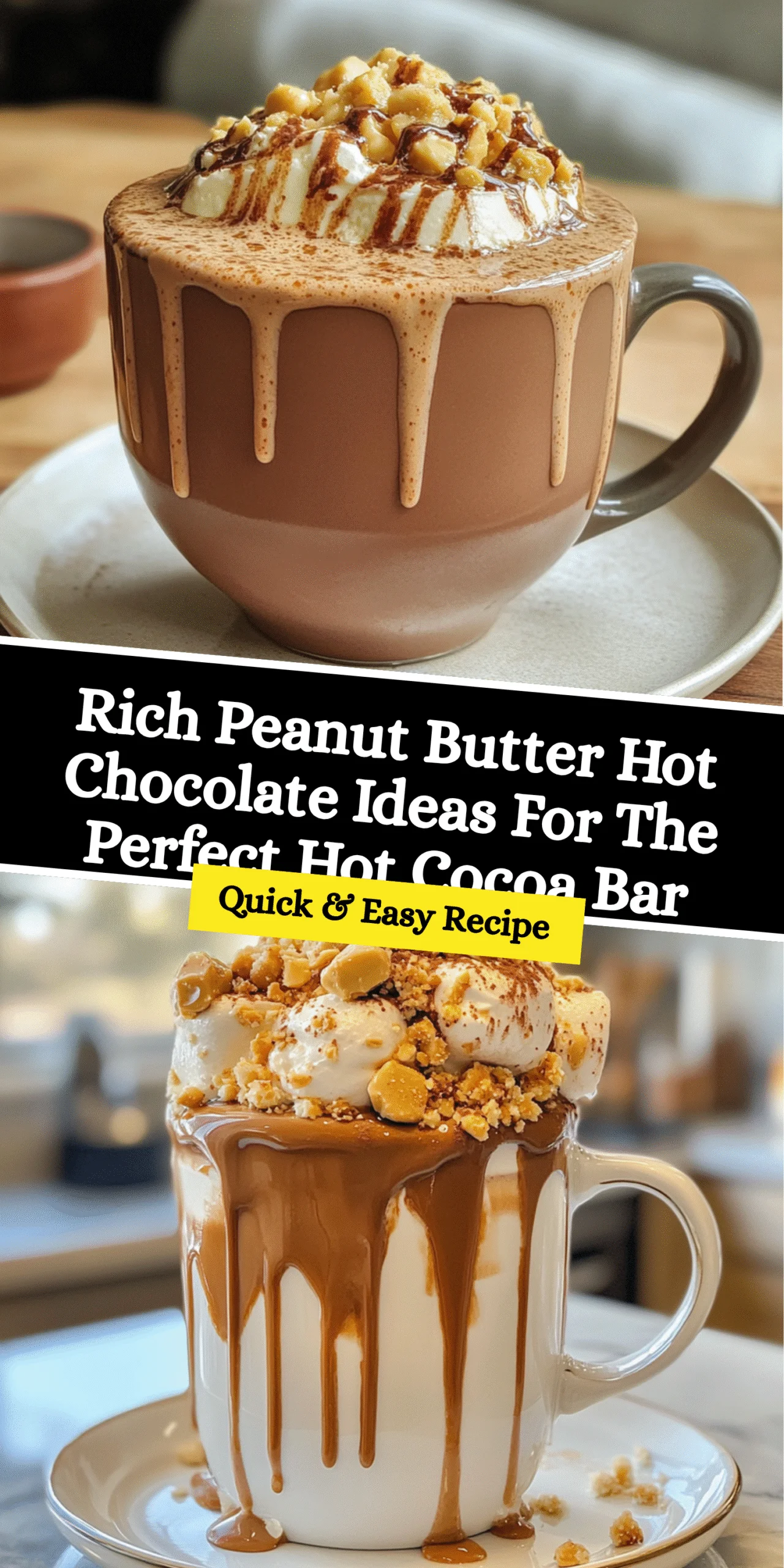 Rich Peanut Butter Hot Chocolate Ideas For The Perfect Hot Cocoa Bar