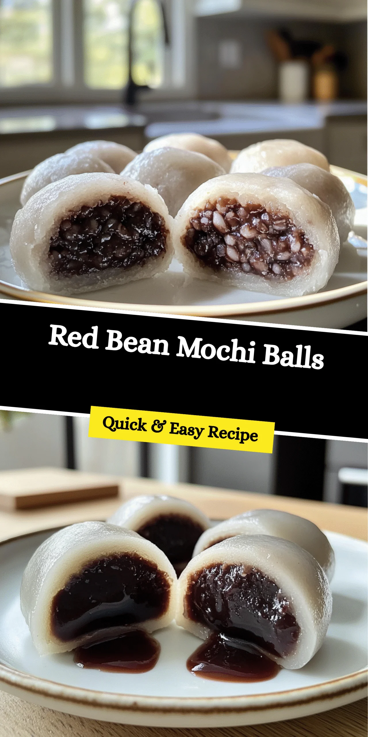 Red Bean Mochi Balls