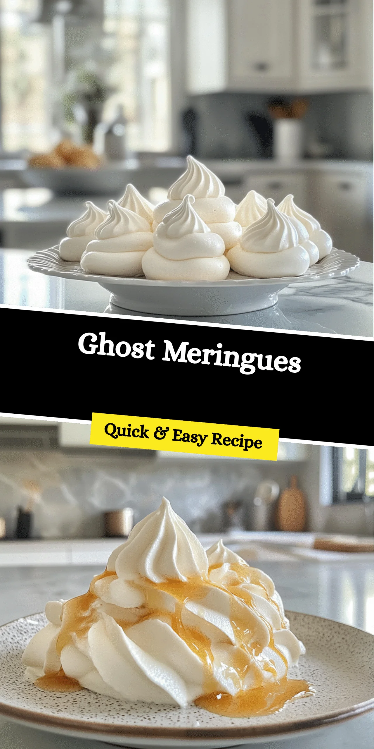 Ghost Meringues