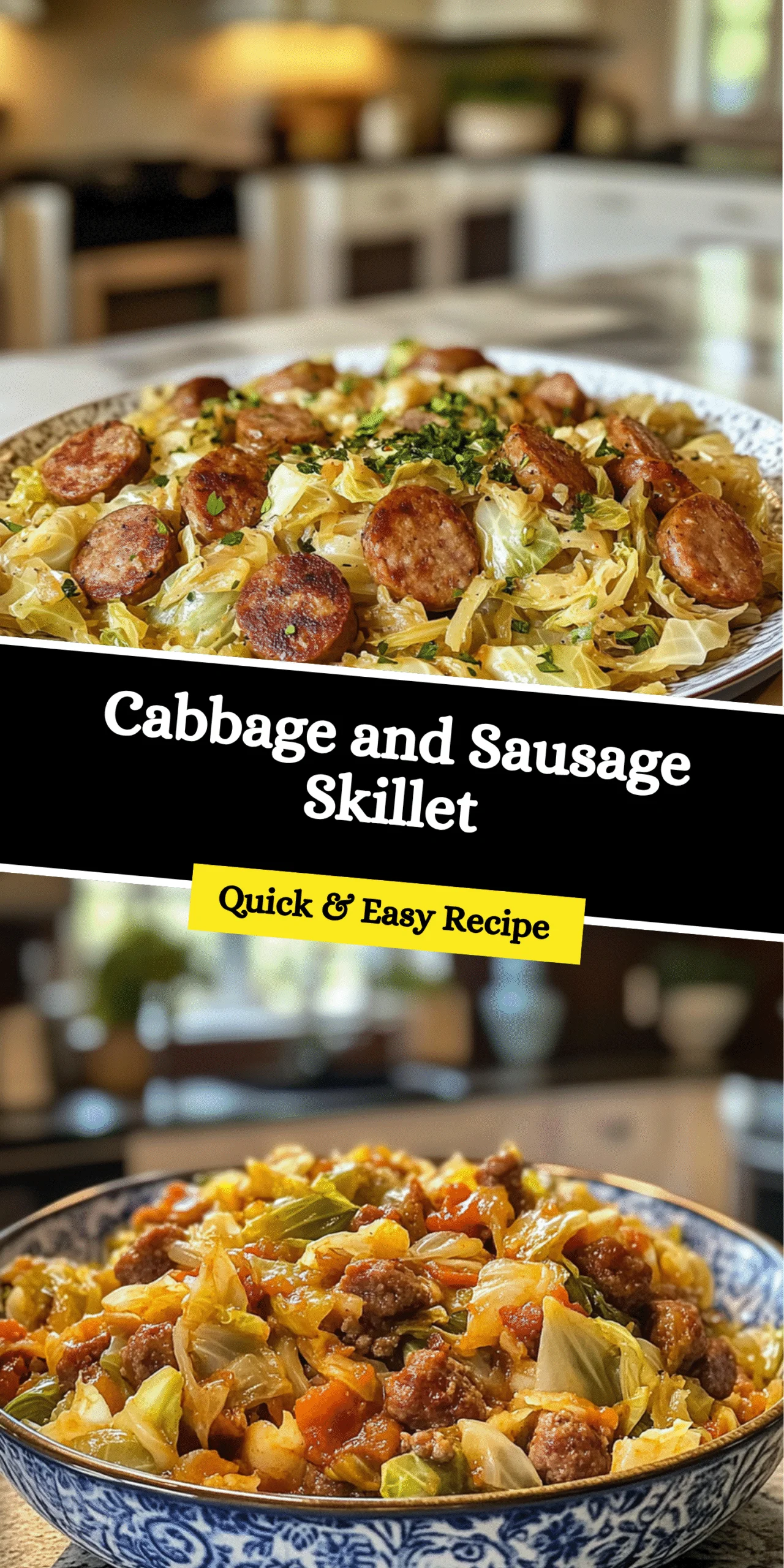 Cabbage and Sausage Skillet