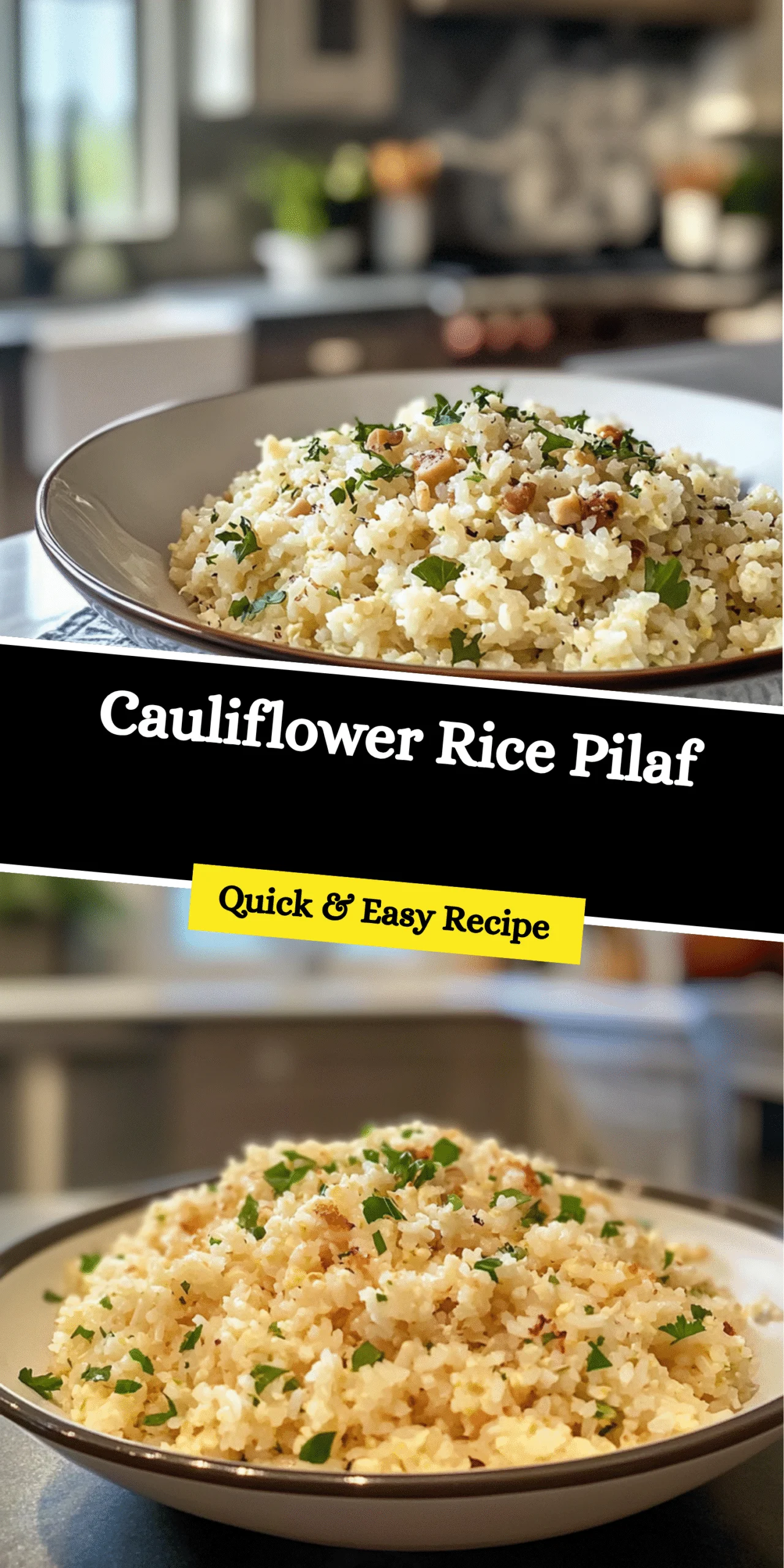 Cauliflower Rice Pilaf