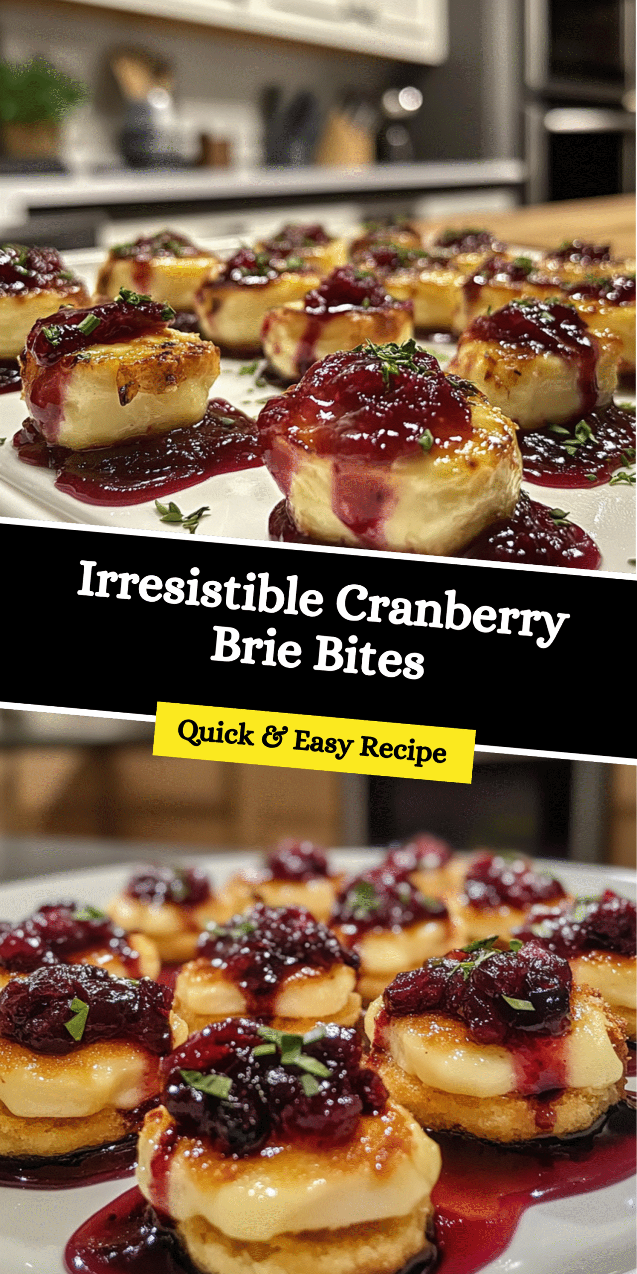 Irresistible Cranberry Brie Bites