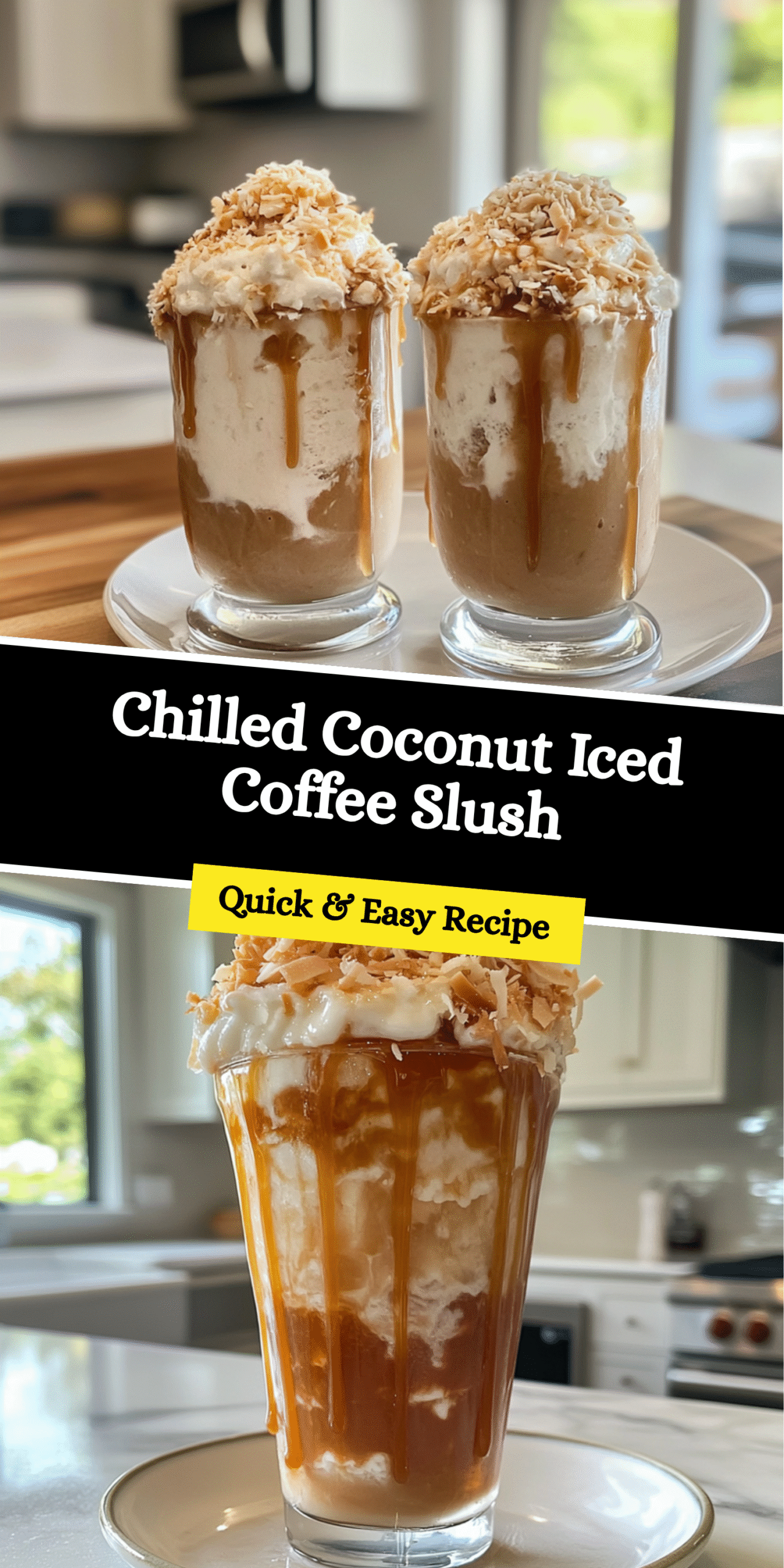 Chilled Coconut Iced Coffee Slush
