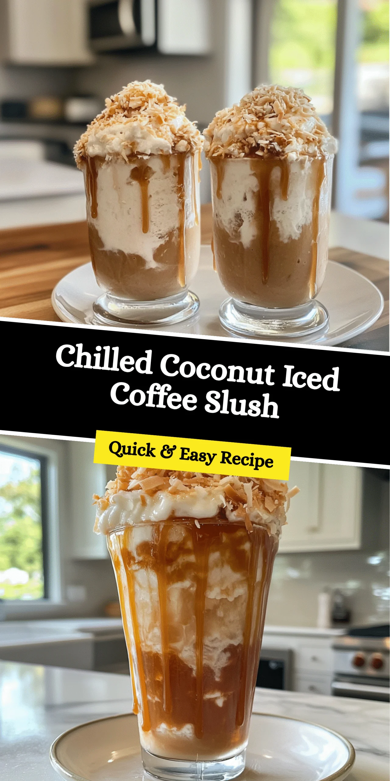 Chilled Coconut Iced Coffee Slush