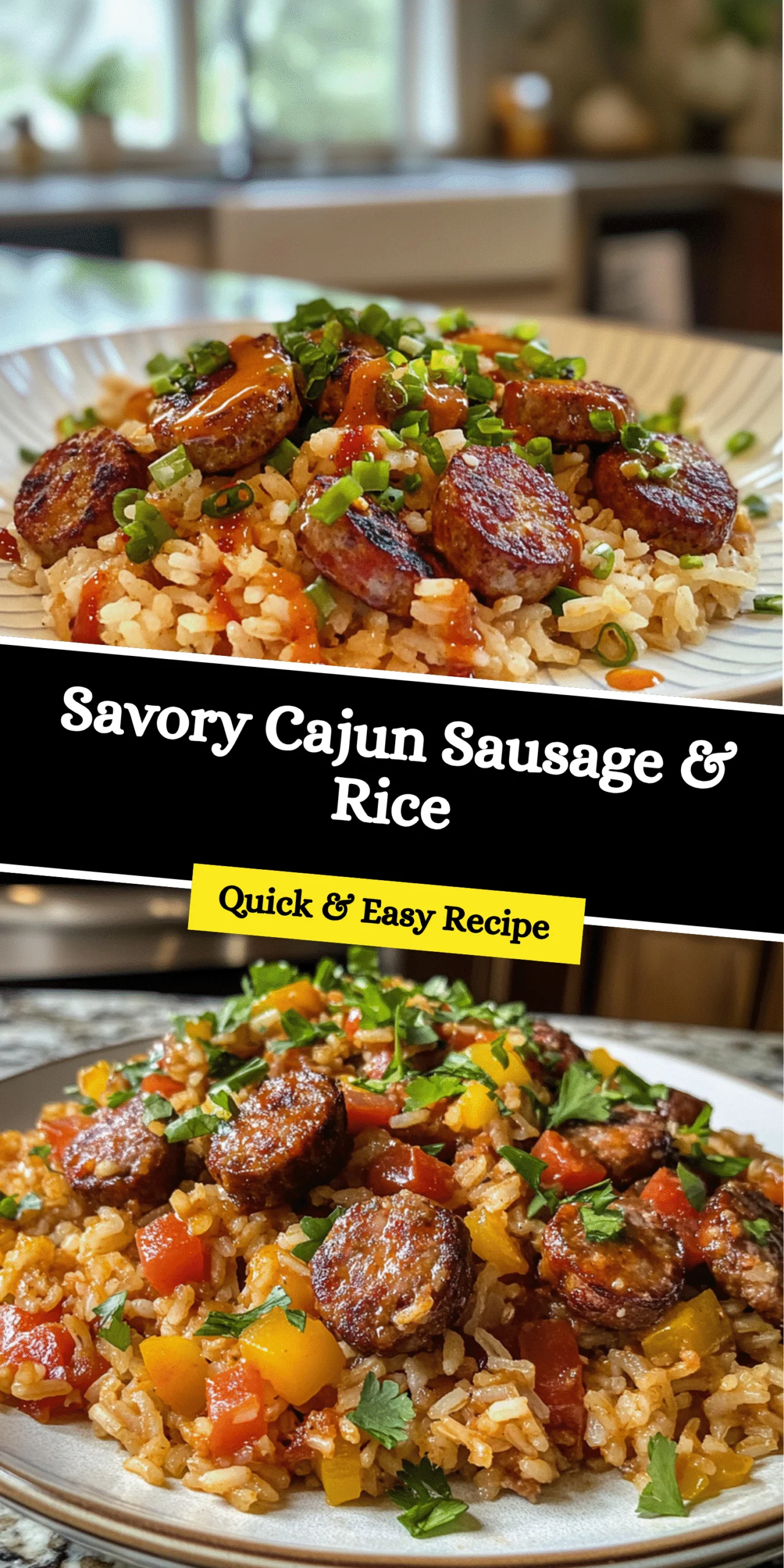 Savory Cajun Sausage & Rice