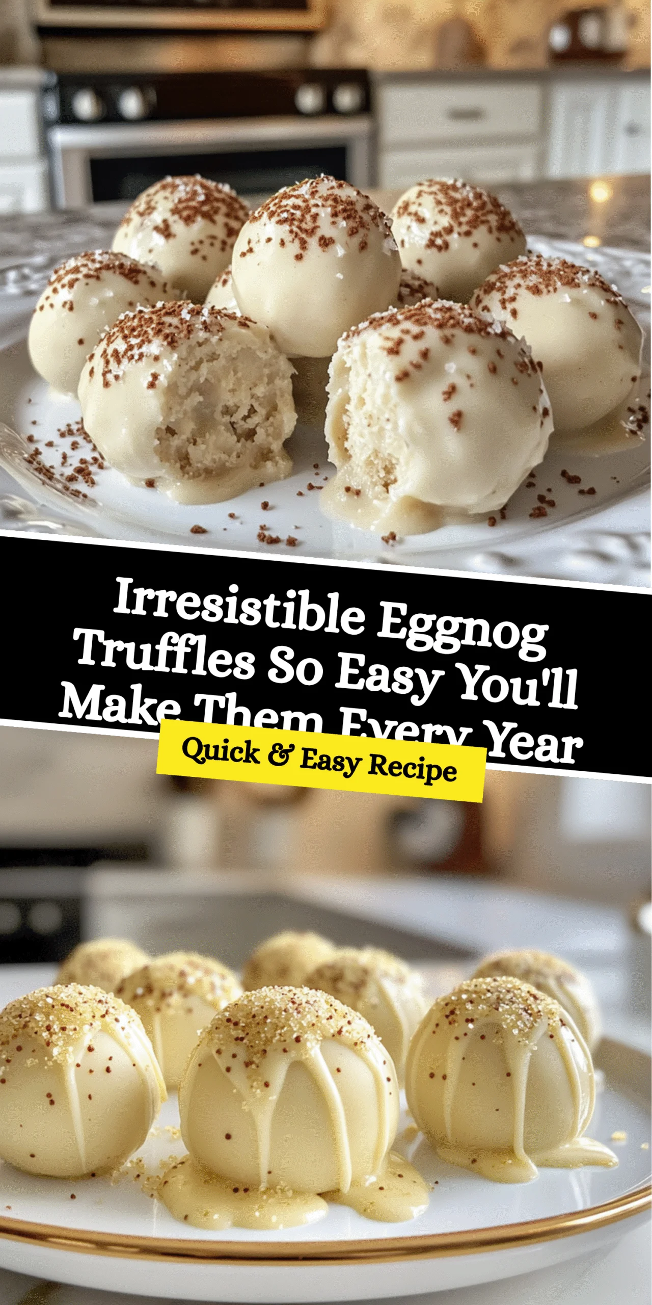 Irresistible Eggnog Truffles So Easy You'll Make Them Every Year