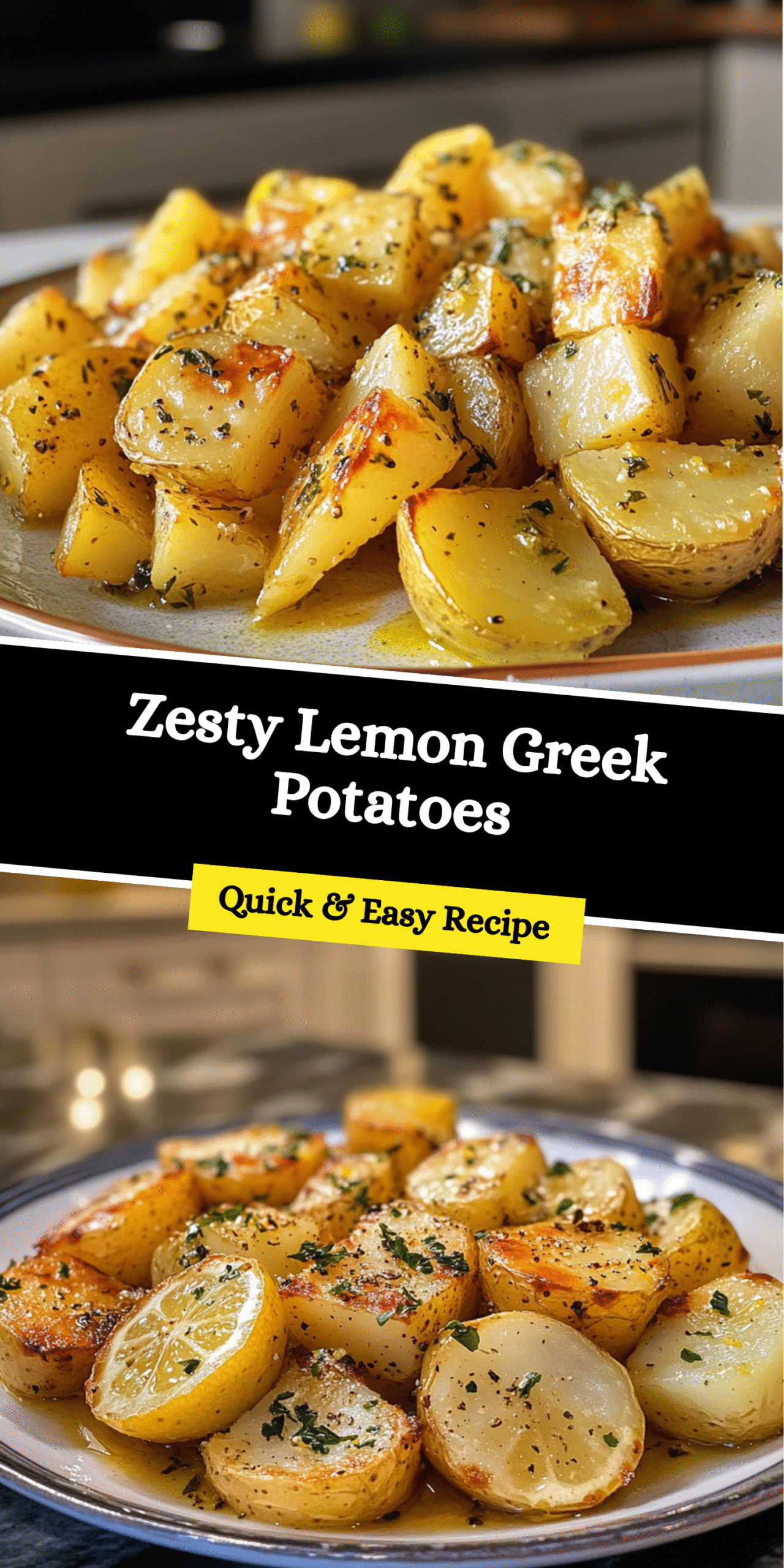 Zesty Lemon Greek Potatoes