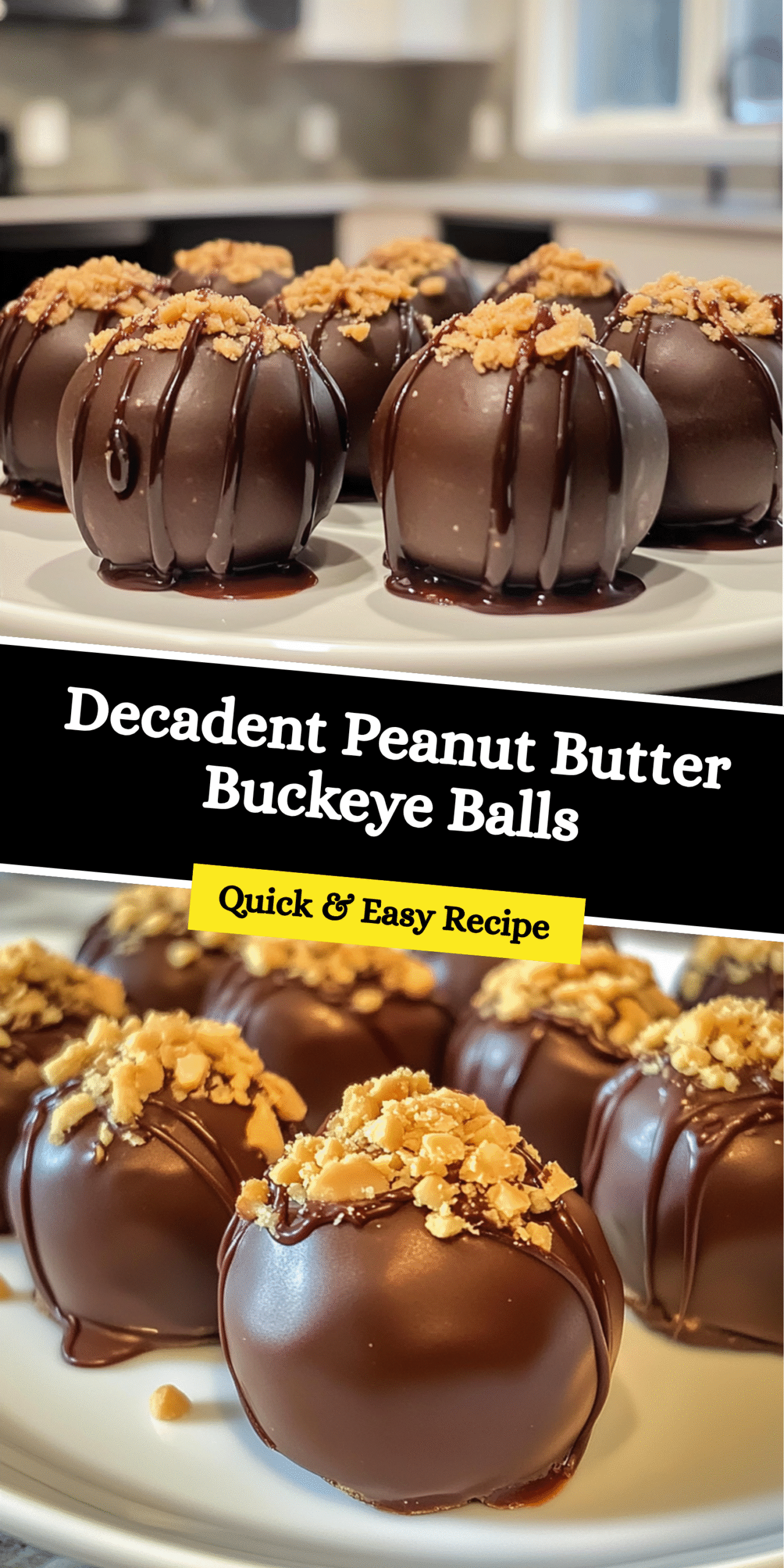 Decadent Peanut Butter Buckeye Balls