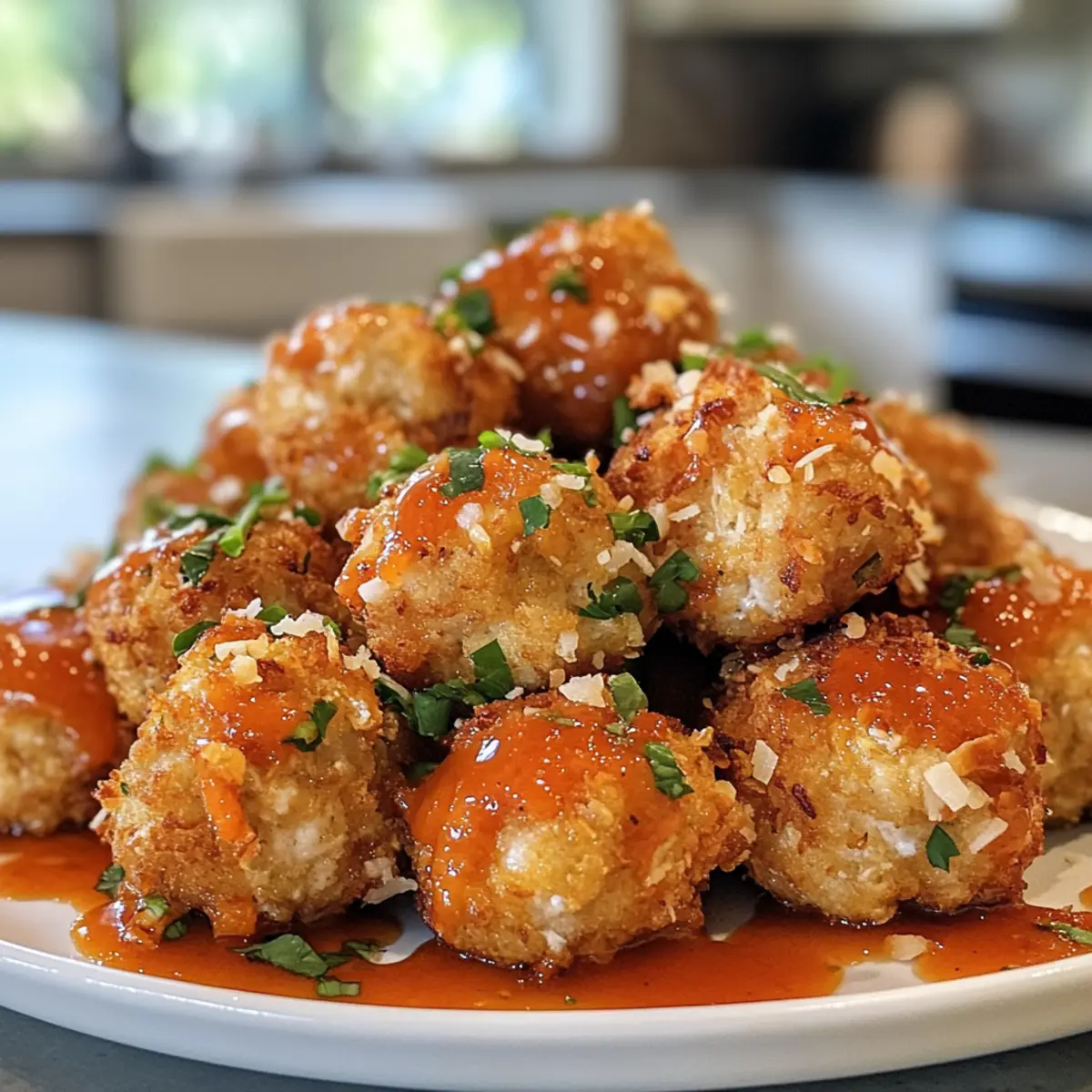 Crispy Coconut Chicken Meatballs