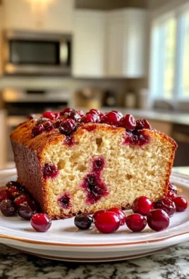 Moist Delicious Cranberry Bread With Fresh Cranberries