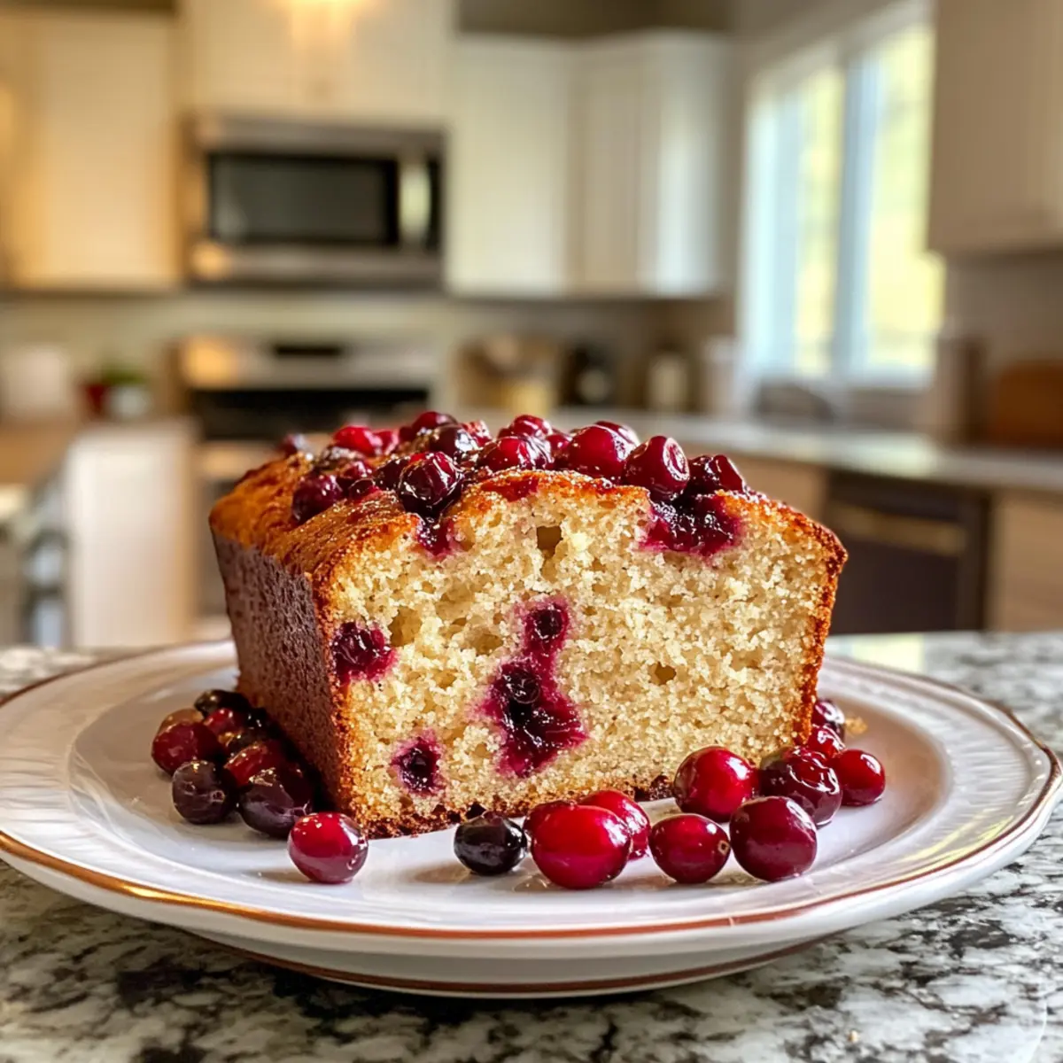 Moist Delicious Cranberry Bread With Fresh Cranberries