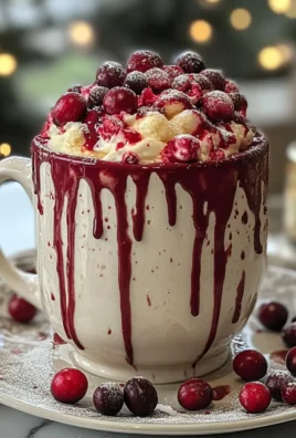 Rich White Chocolate Cranberry Hot Chocolate