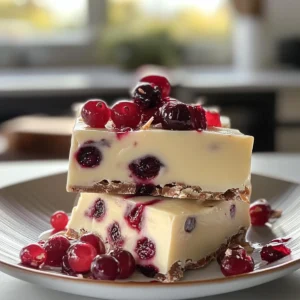 Cranberry White Chocolate Bars