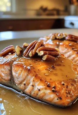 Savory Maple Glazed Salmon with Pecans