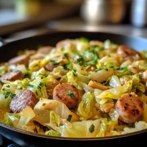 Cabbage and Sausage Skillet