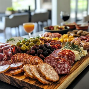 Sausage Head Charcuterie Board