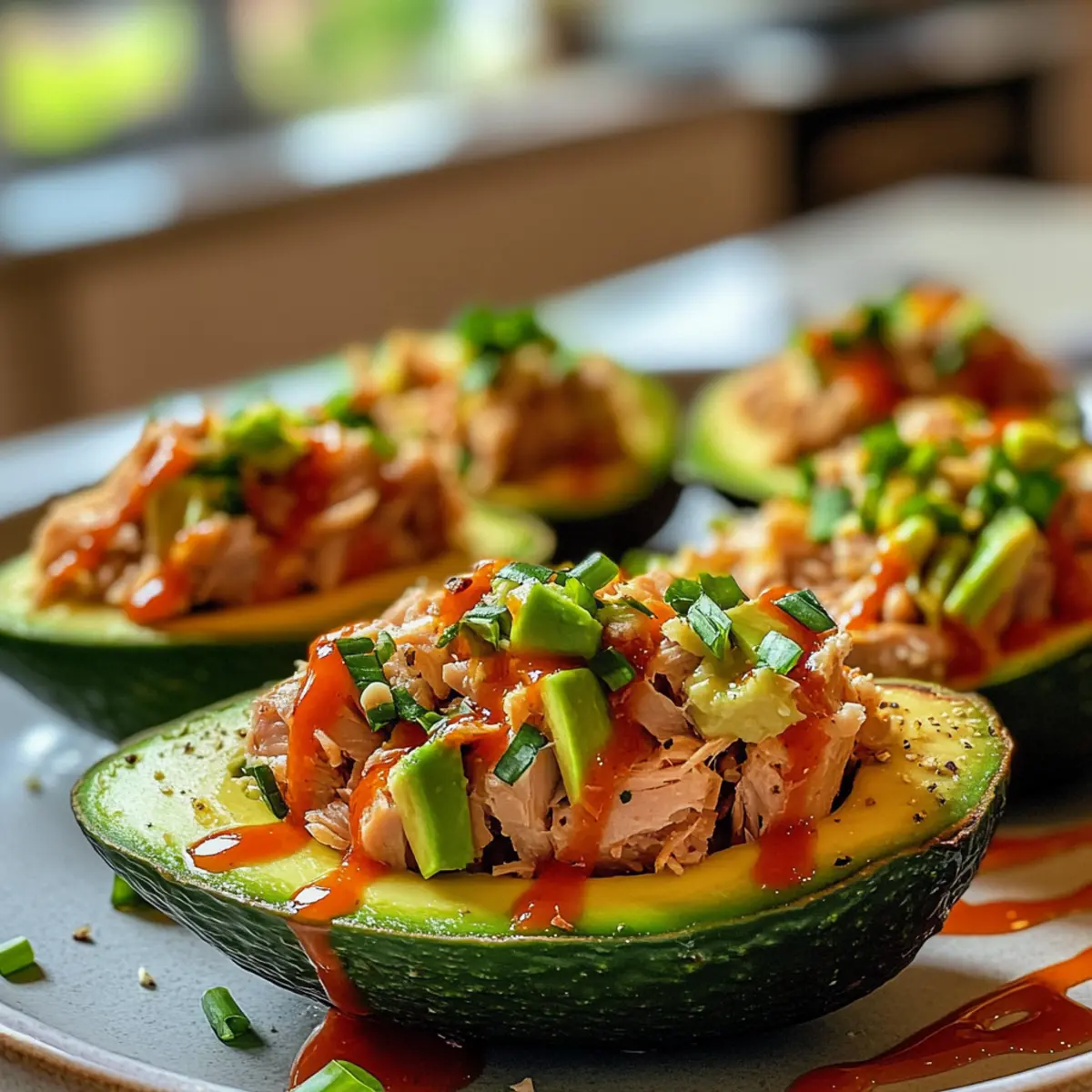 Savory Tuna Stuffed Avocados