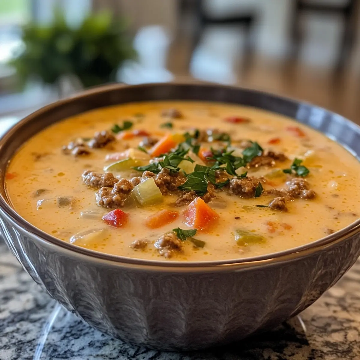 Cheeseburger Soup
