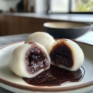 Red Bean Mochi Balls