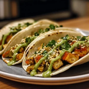 Togarashi Tofu Wasabi Tacos