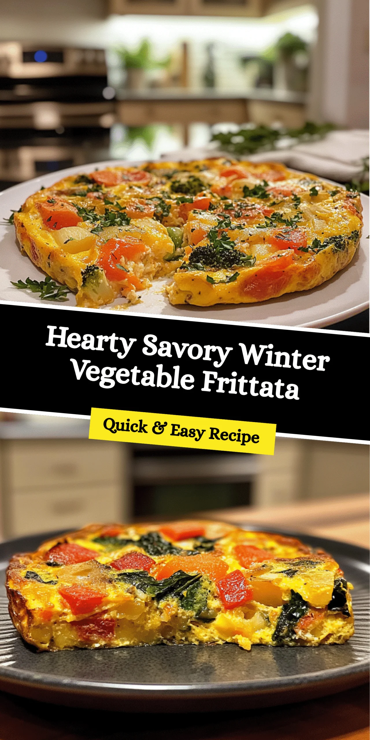 Hearty Savory Winter Vegetable Frittata