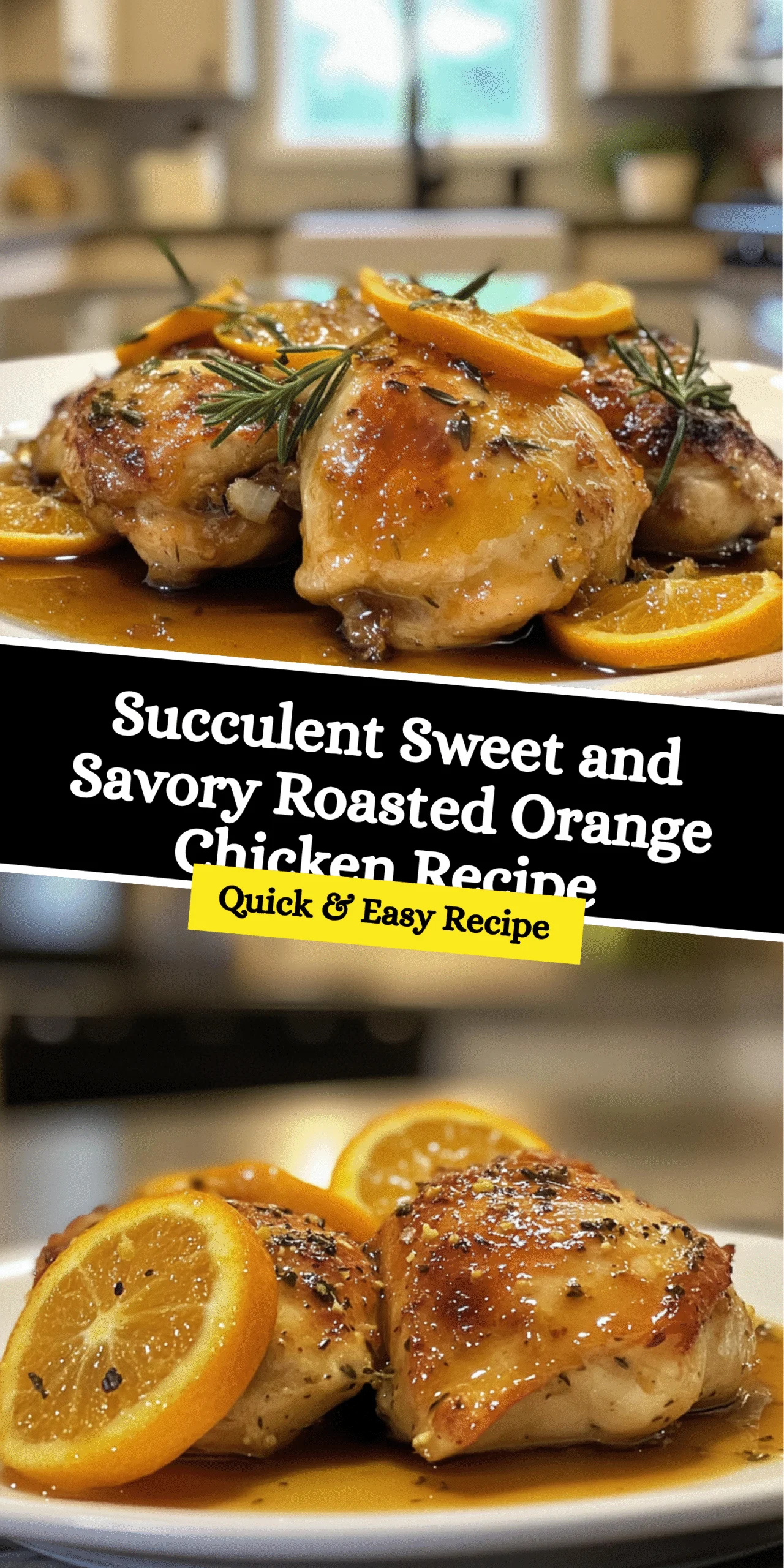 Succulent Sweet and Savory Roasted Orange Chicken Recipe