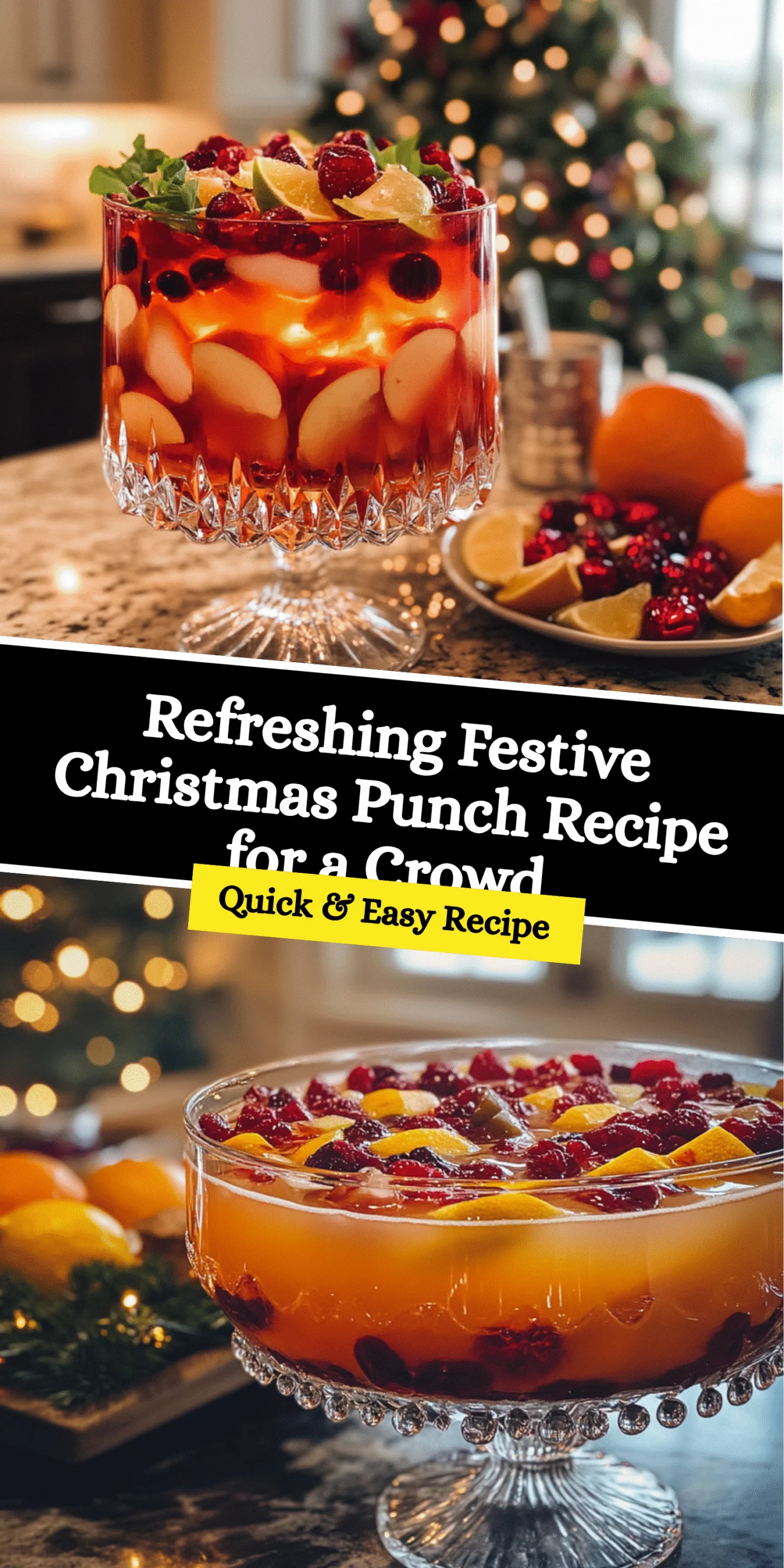 Refreshing Festive Christmas Punch Recipe for a Crowd