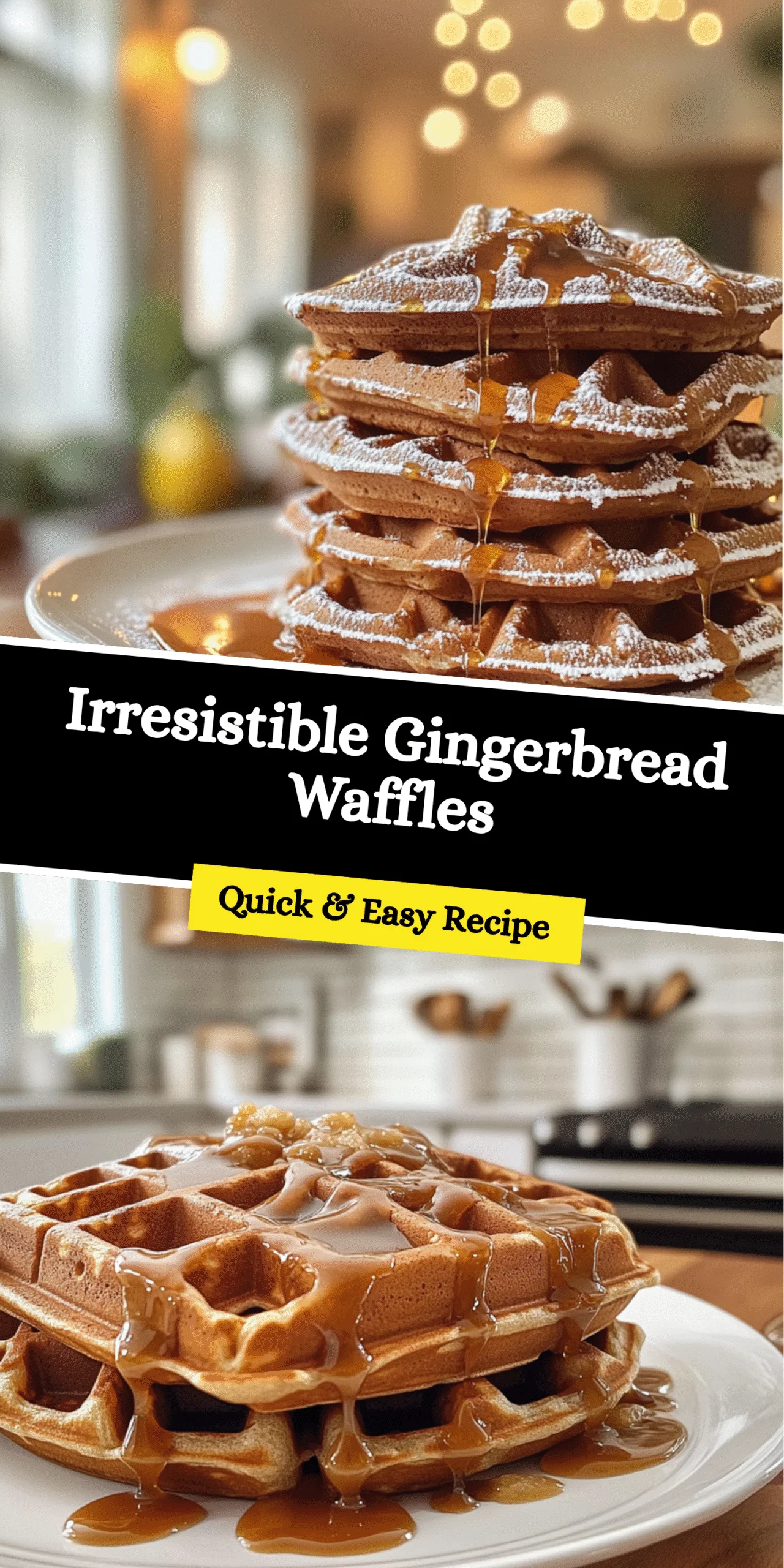 Irresistible Gingerbread Waffles