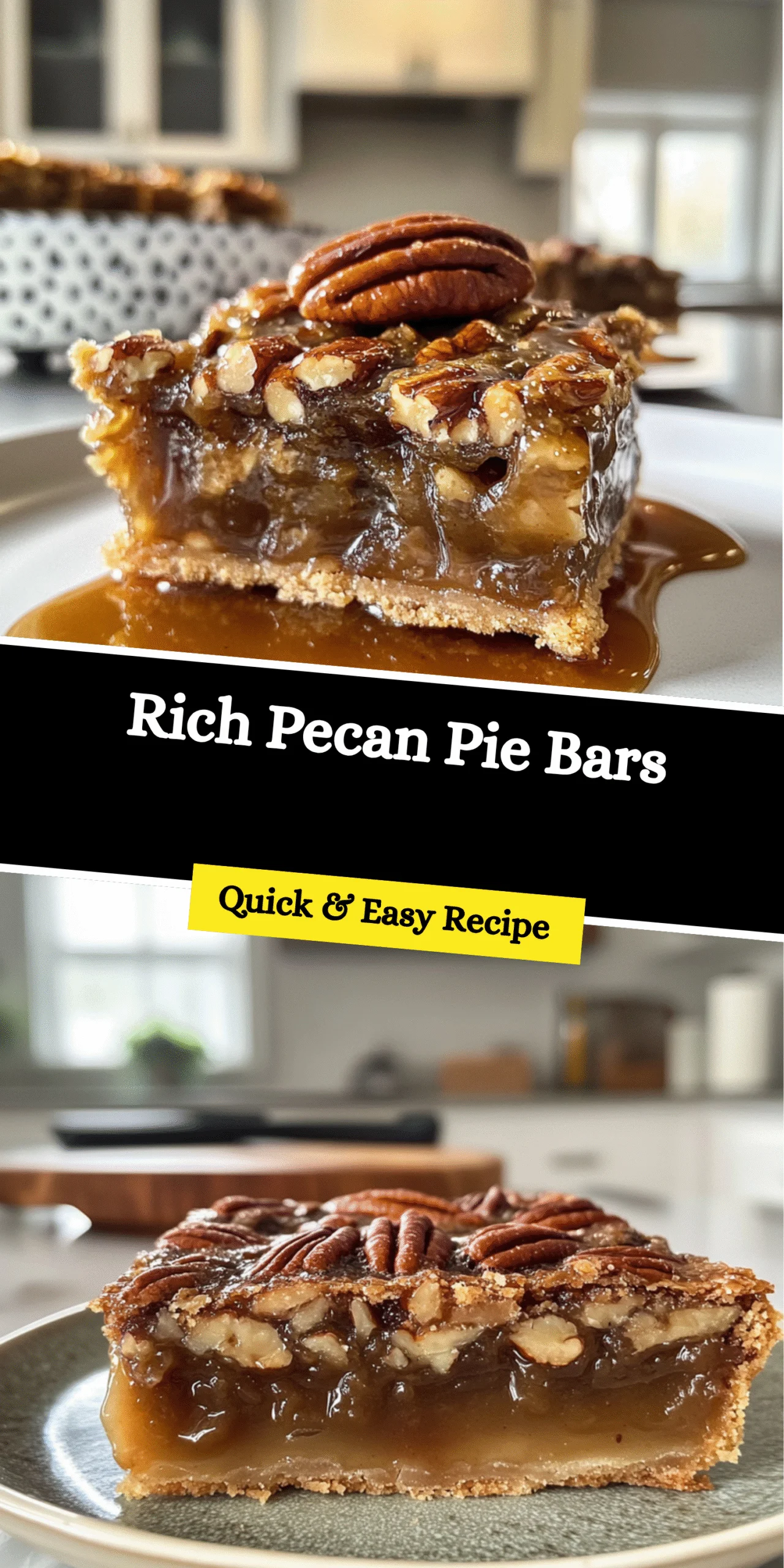 Rich Pecan Pie Bars