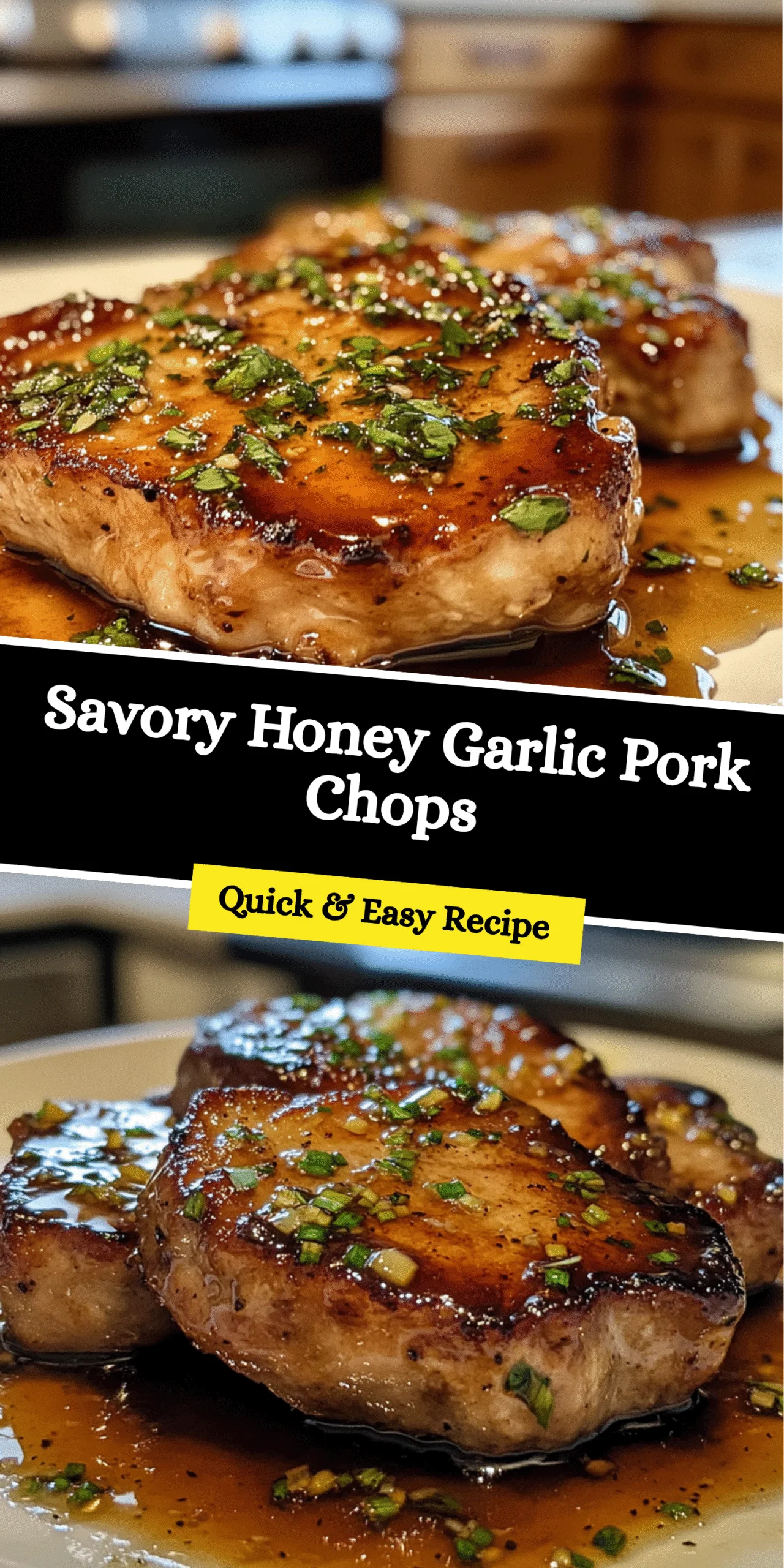 Savory Honey Garlic Pork Chops