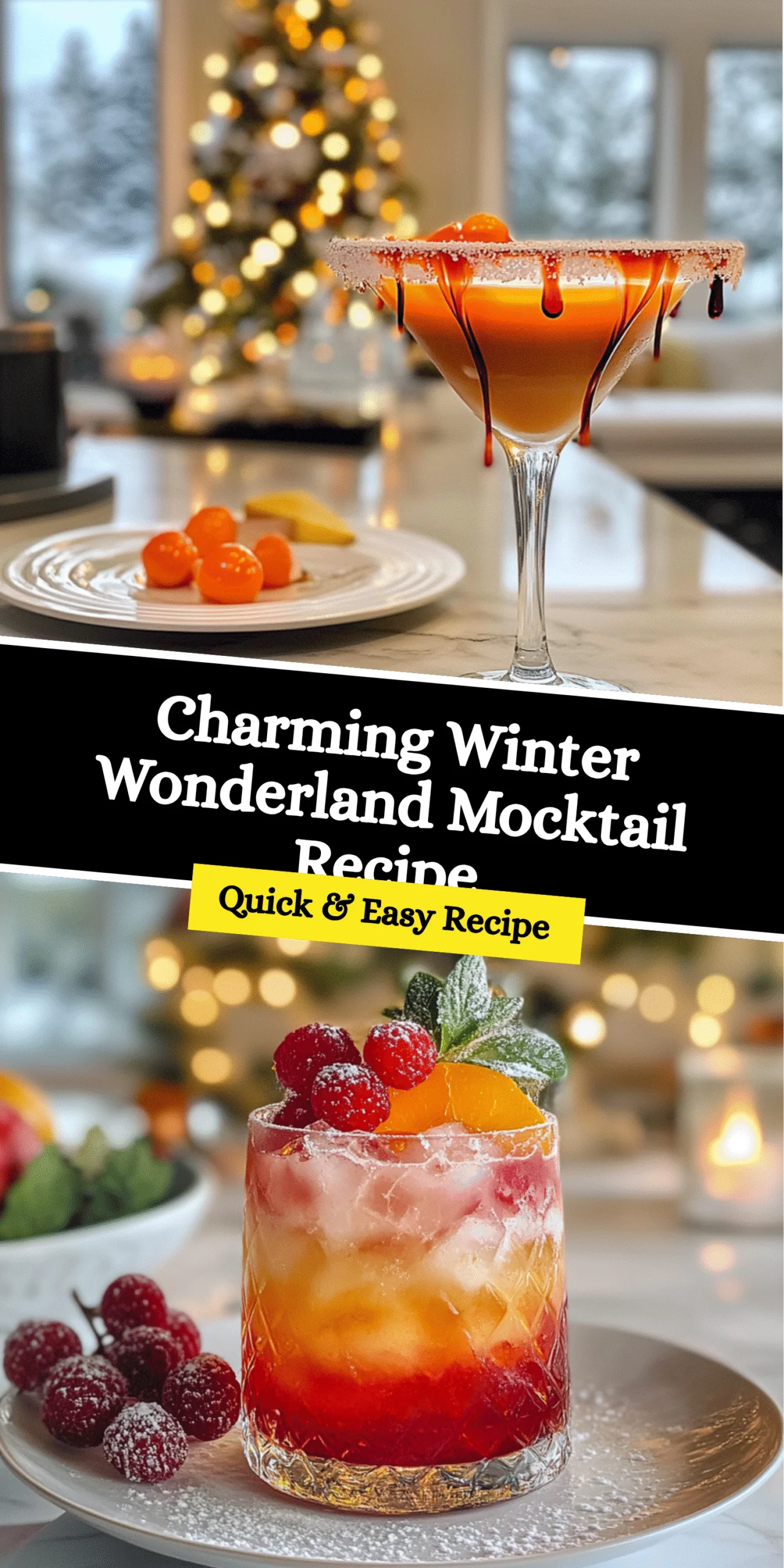 Charming Winter Wonderland Mocktail Recipe