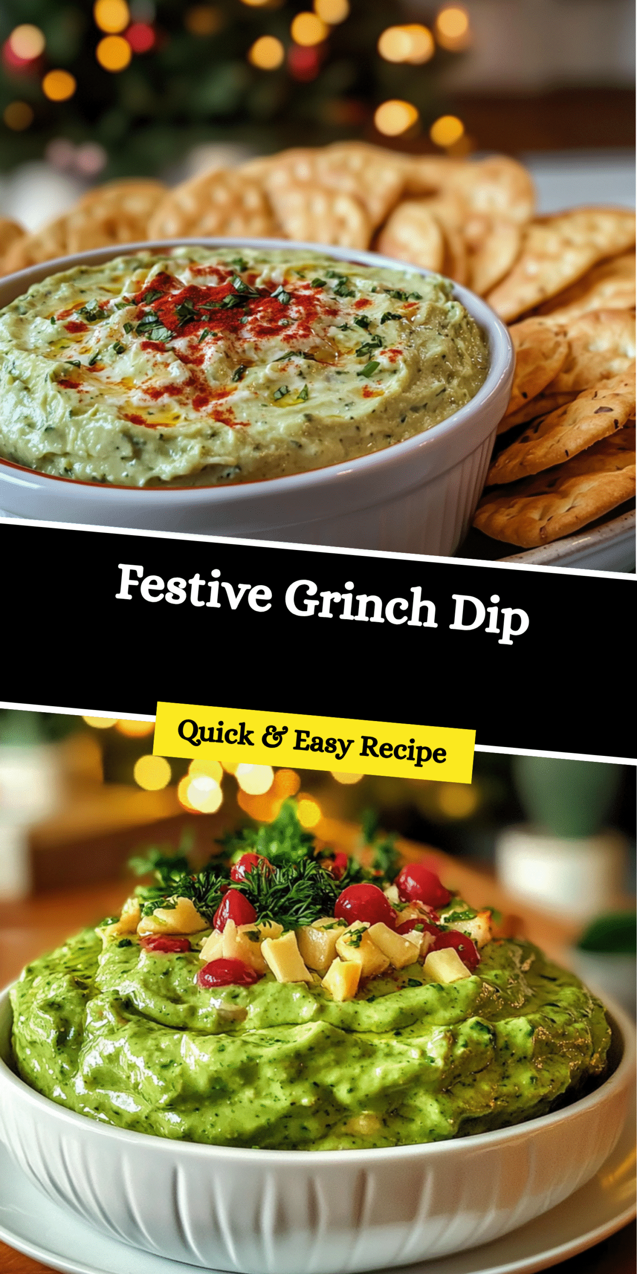 Festive Grinch Dip