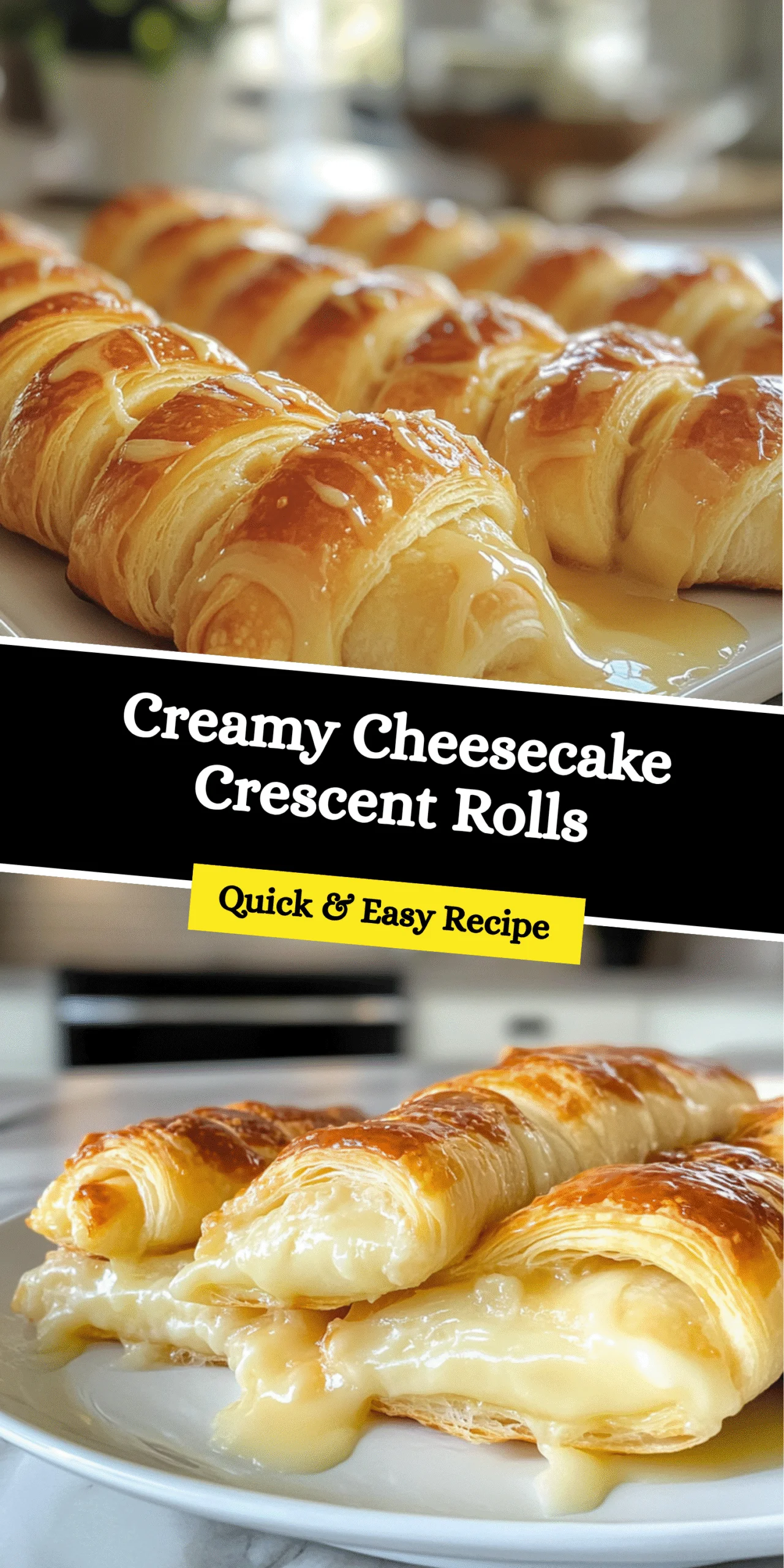 Creamy Cheesecake Crescent Rolls