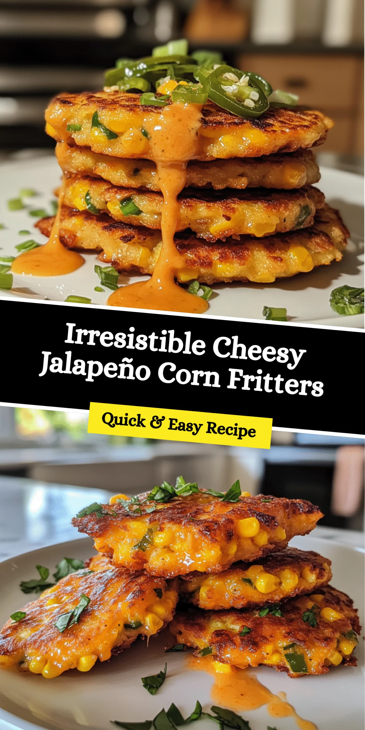 Irresistible Cheesy Jalapeño Corn Fritters