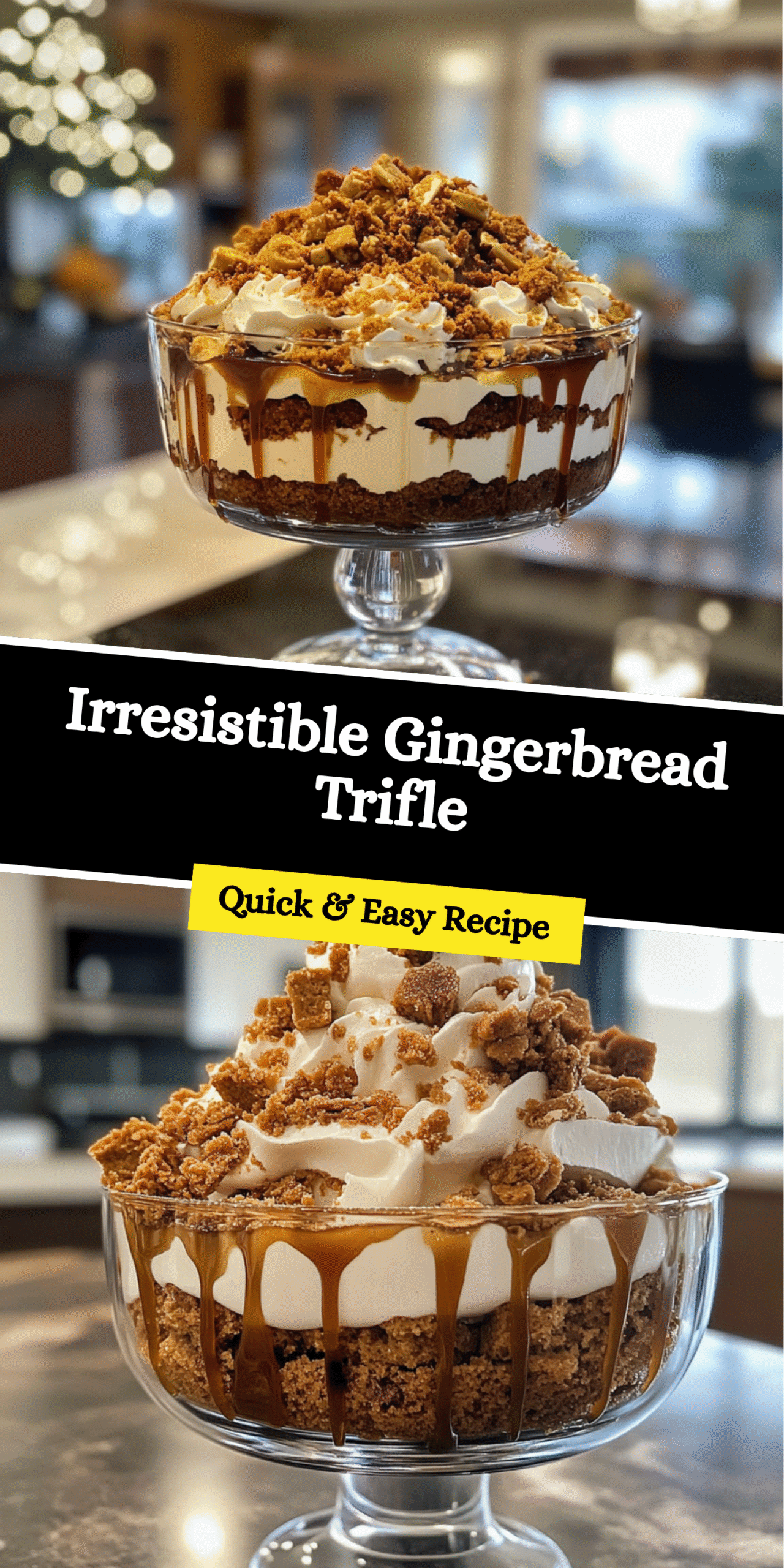 Irresistible Gingerbread Trifle