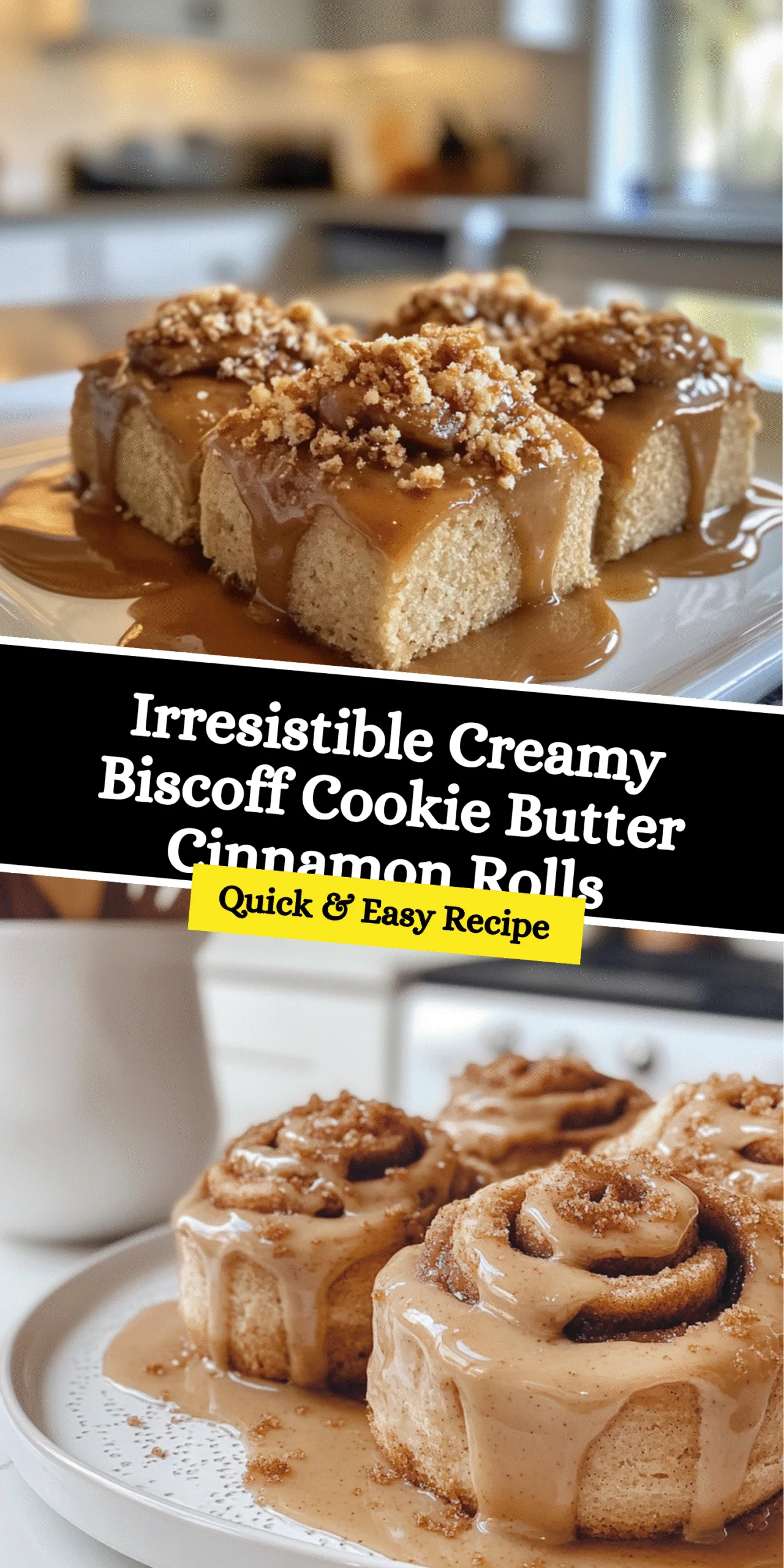 Irresistible Creamy Biscoff Cookie Butter Cinnamon Rolls