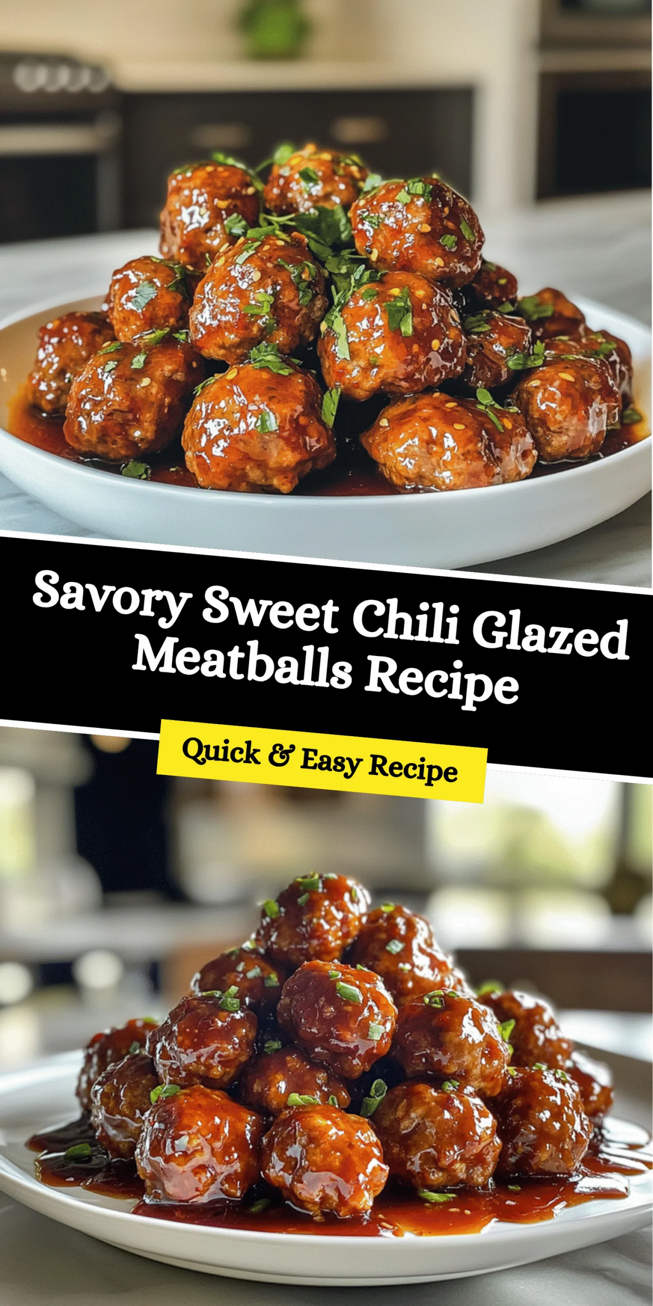 Savory Sweet Chili Glazed Meatballs Recipe