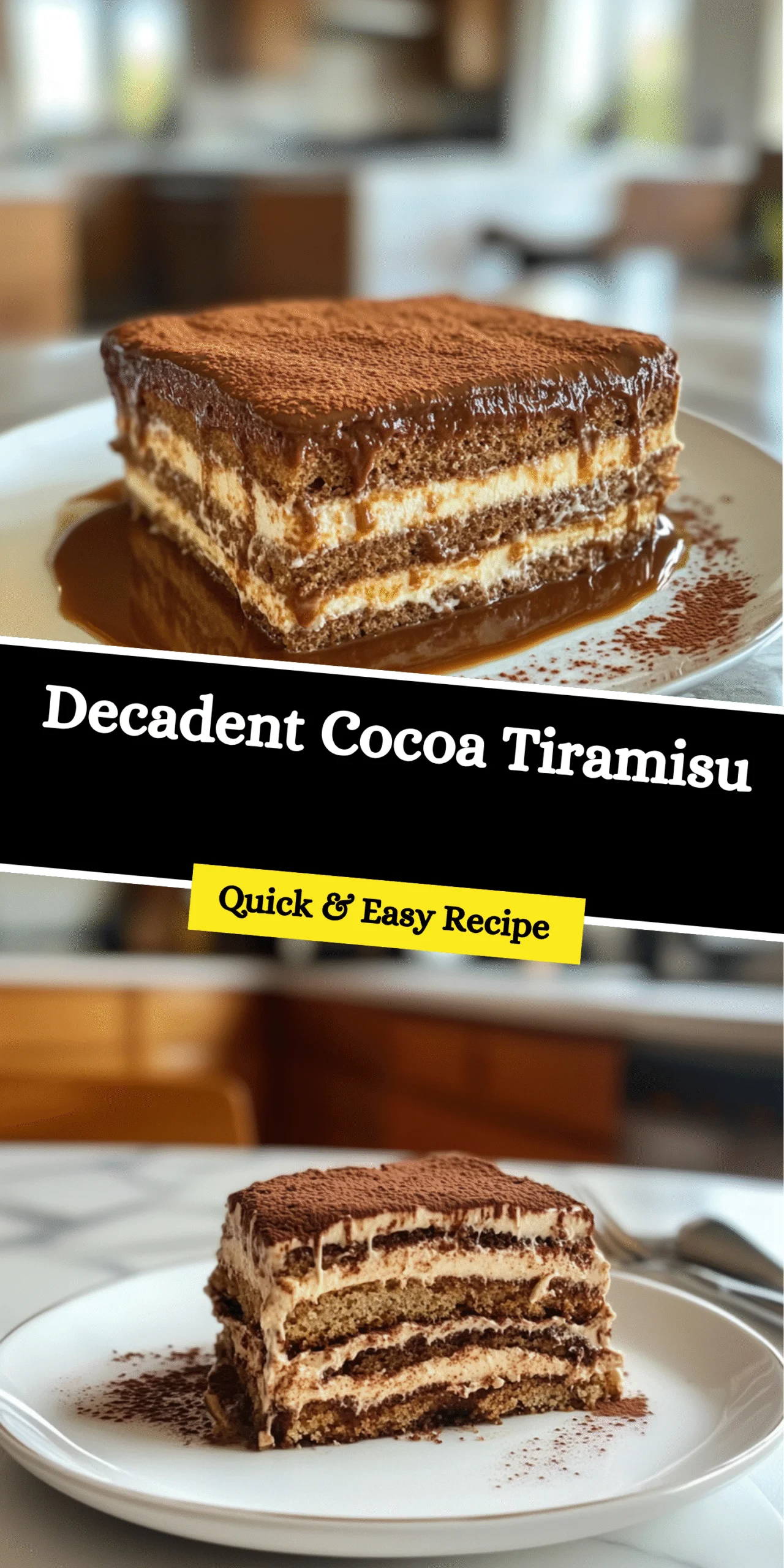 Decadent Cocoa Tiramisu
