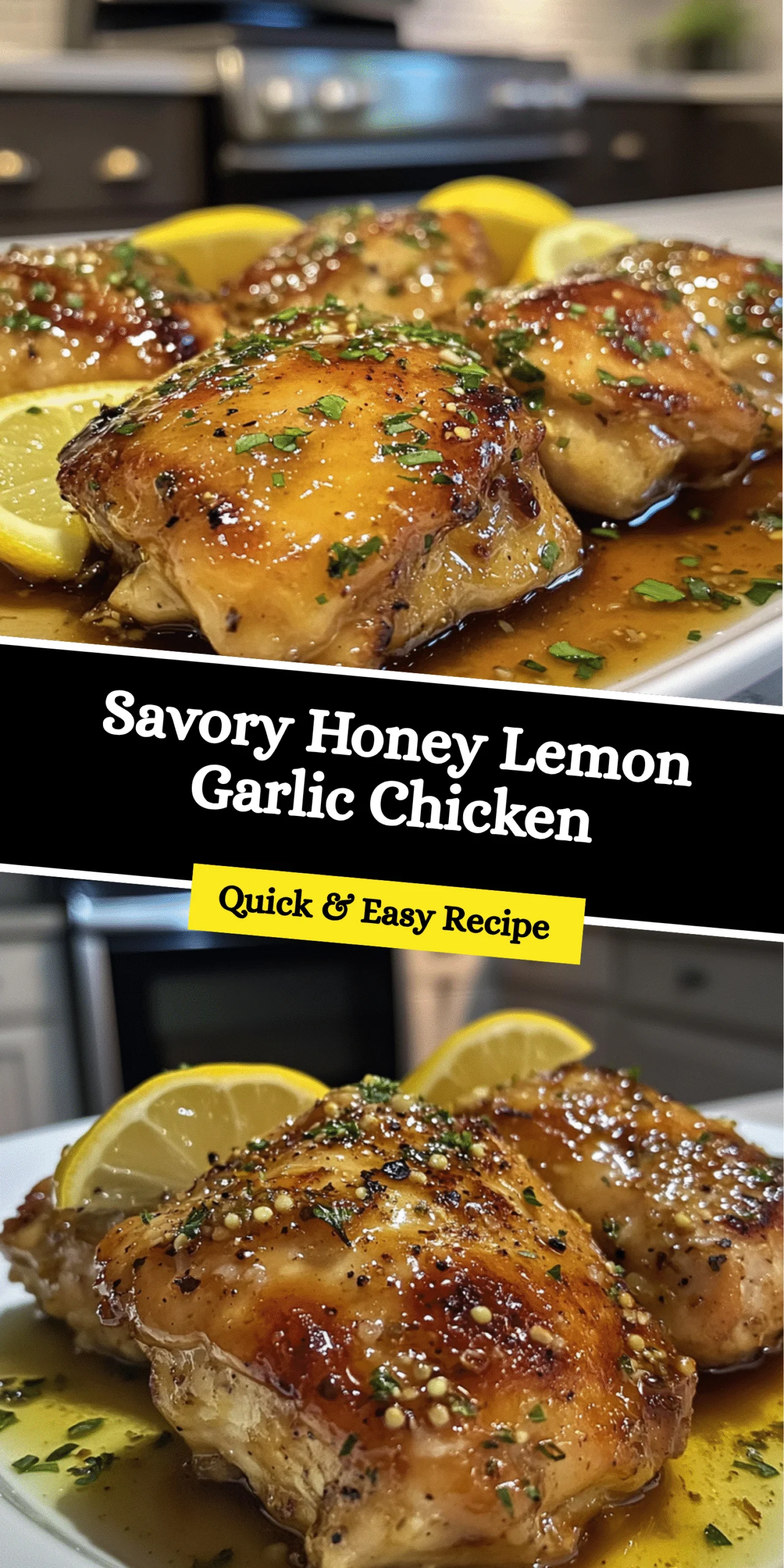 Savory Honey Lemon Garlic Chicken