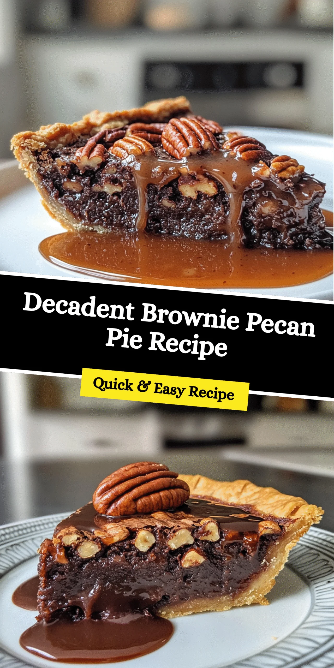 Decadent Brownie Pecan Pie Recipe