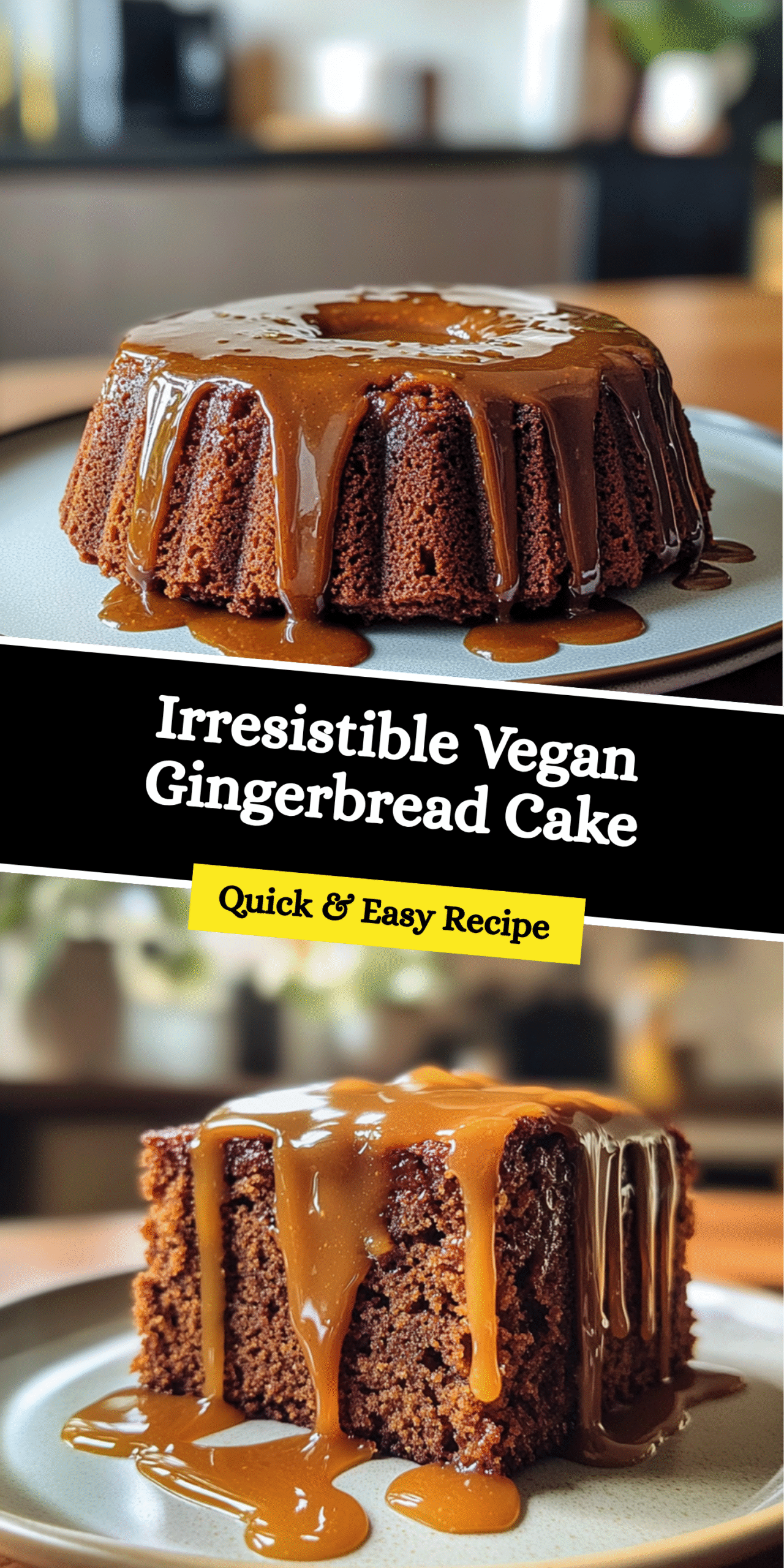 Irresistible Vegan Gingerbread Cake