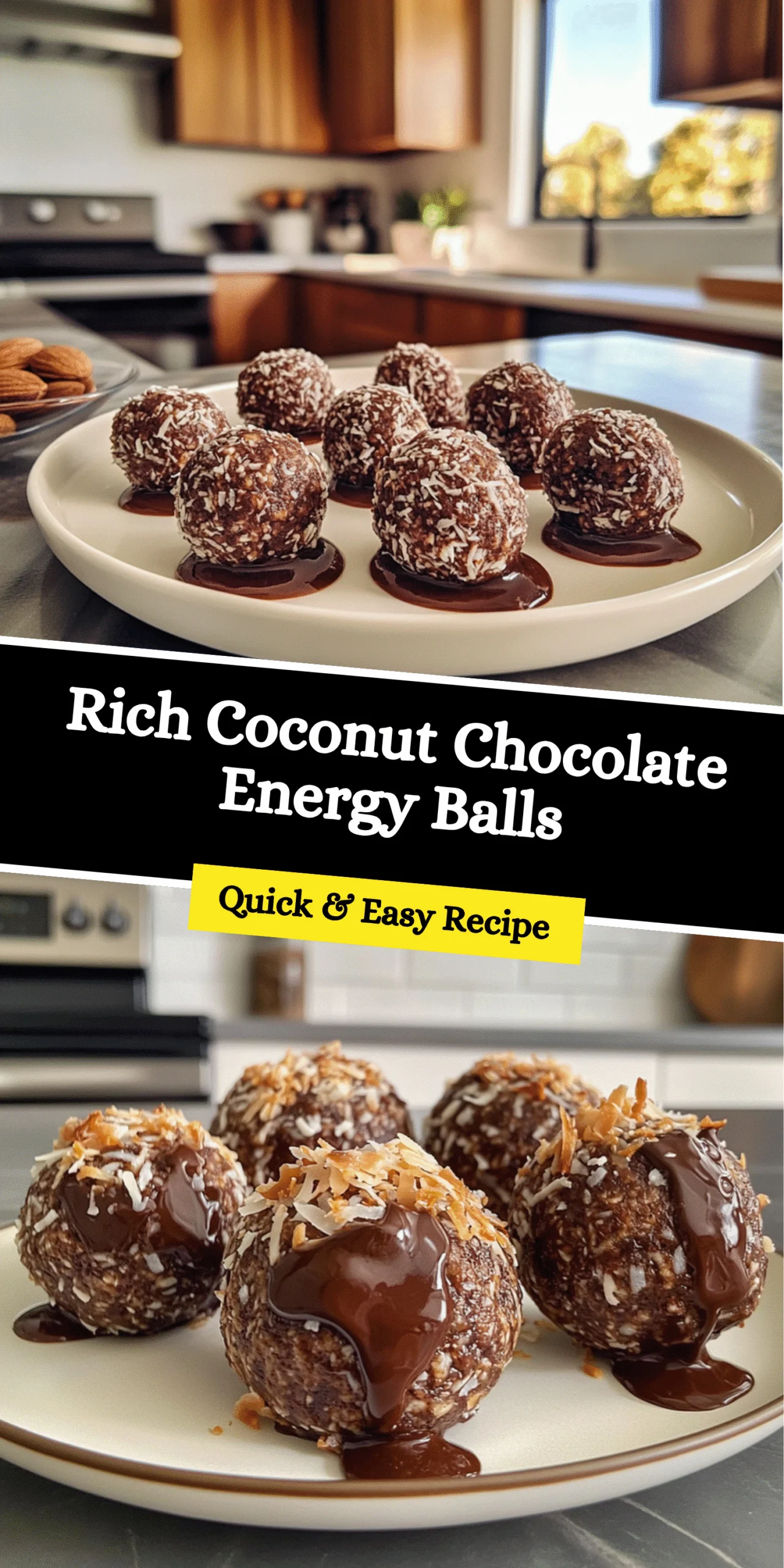 Rich Coconut Chocolate Energy Balls