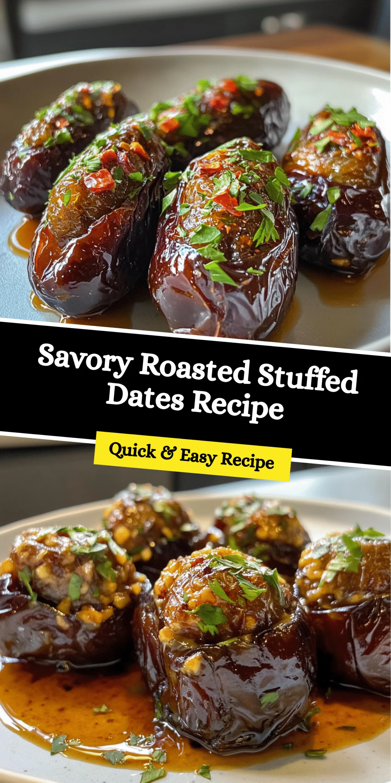 Savory Roasted Stuffed Dates Recipe
