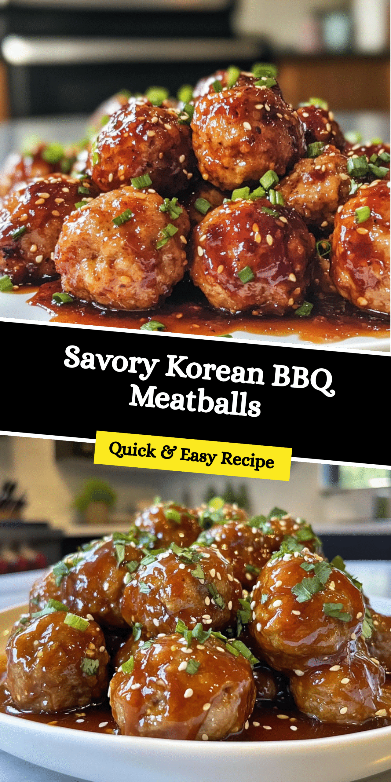 Savory Korean BBQ Meatballs