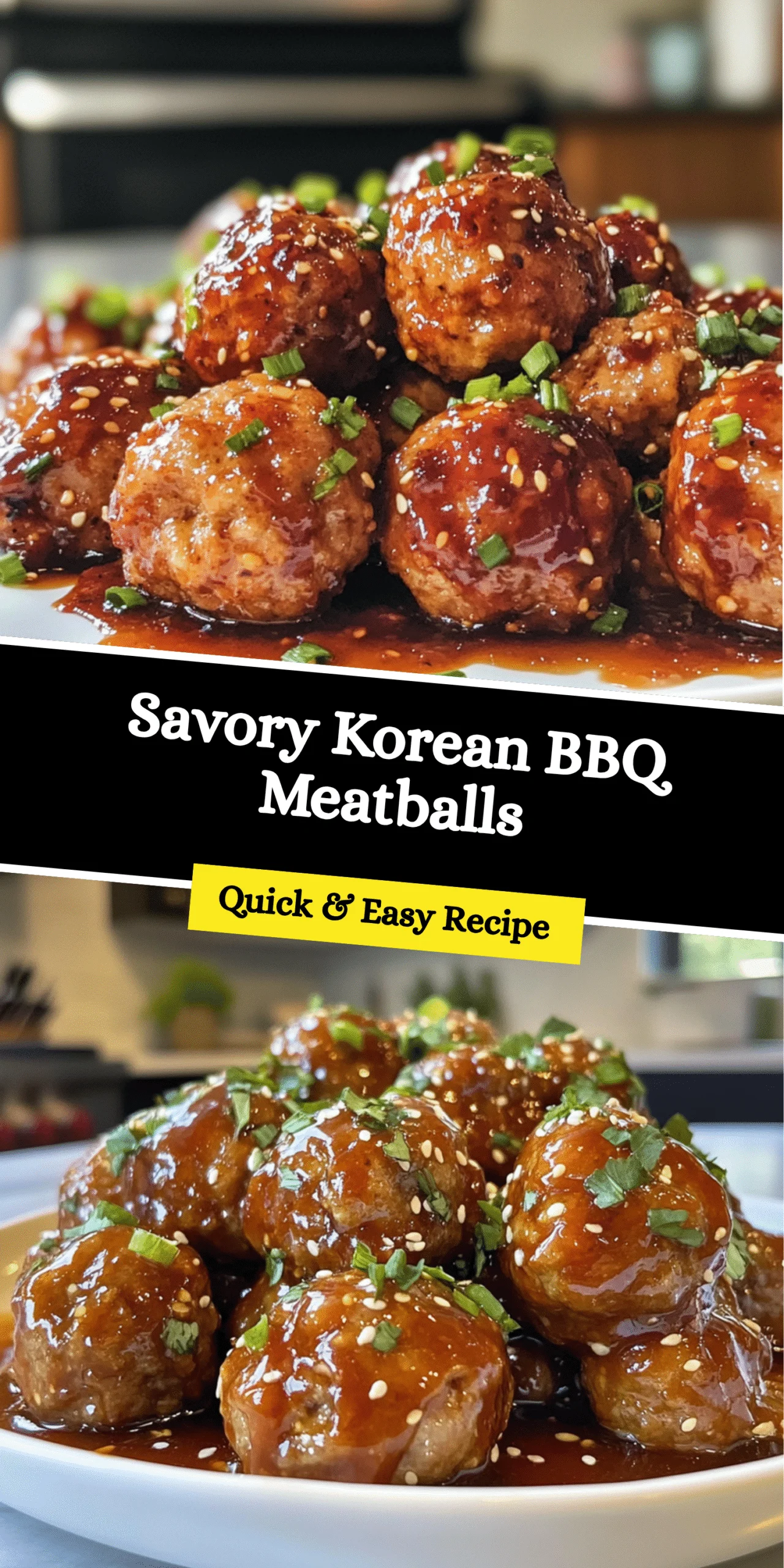 Savory Korean BBQ Meatballs