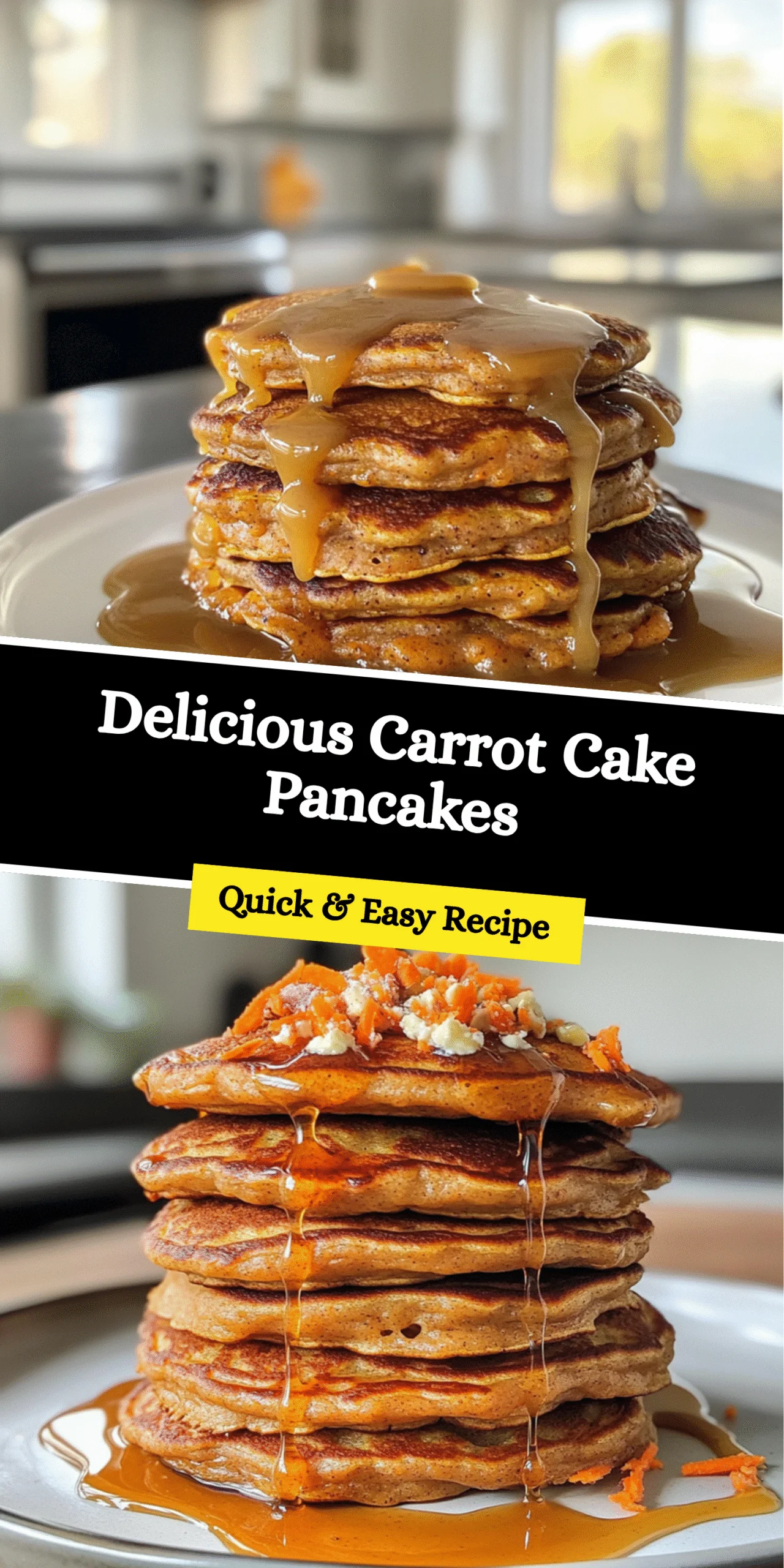Delicious Carrot Cake Pancakes